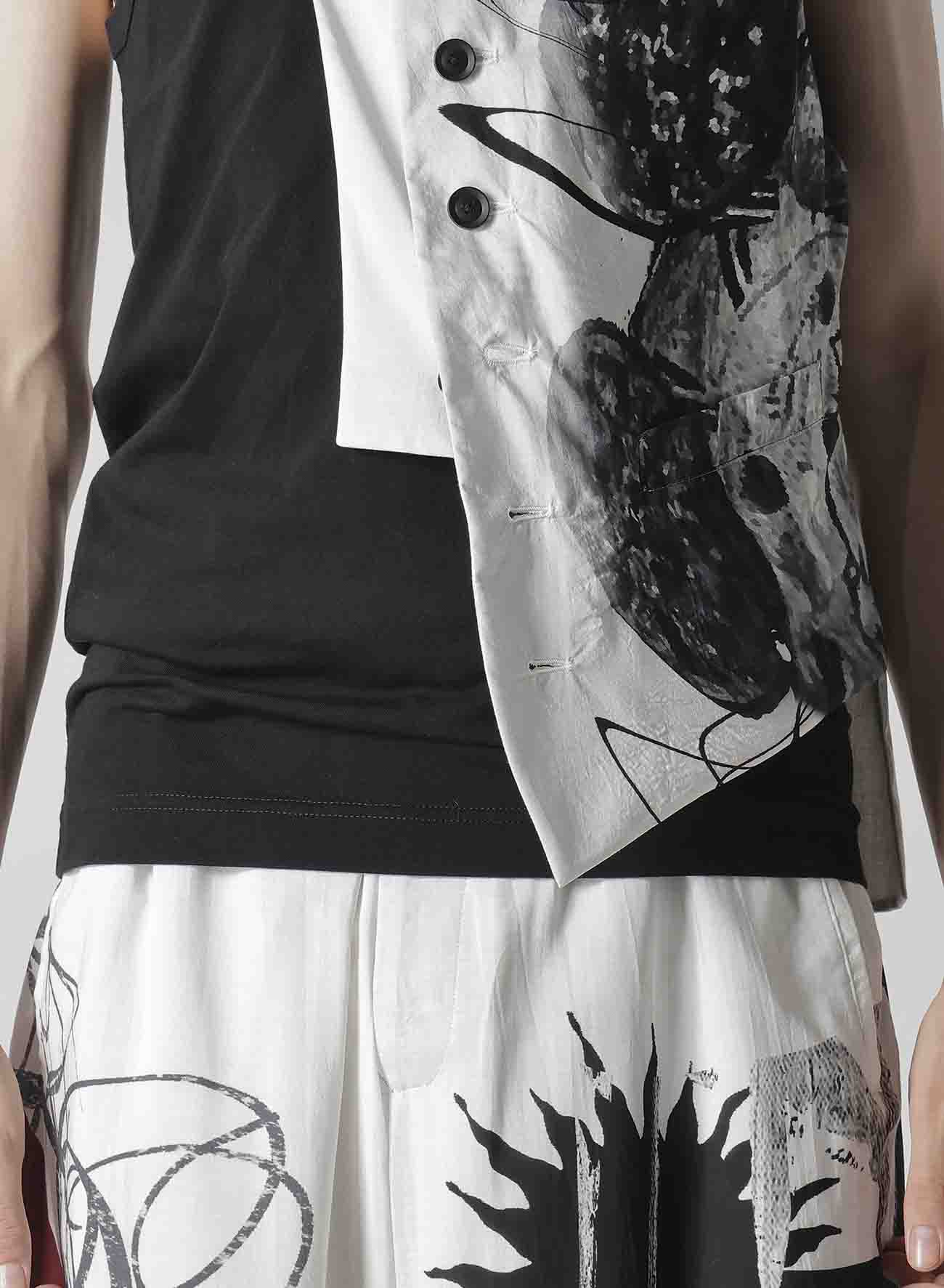 【Launching 10:00(JST), Jan 11】CLOCK PRINT ASYMMETRY VEST