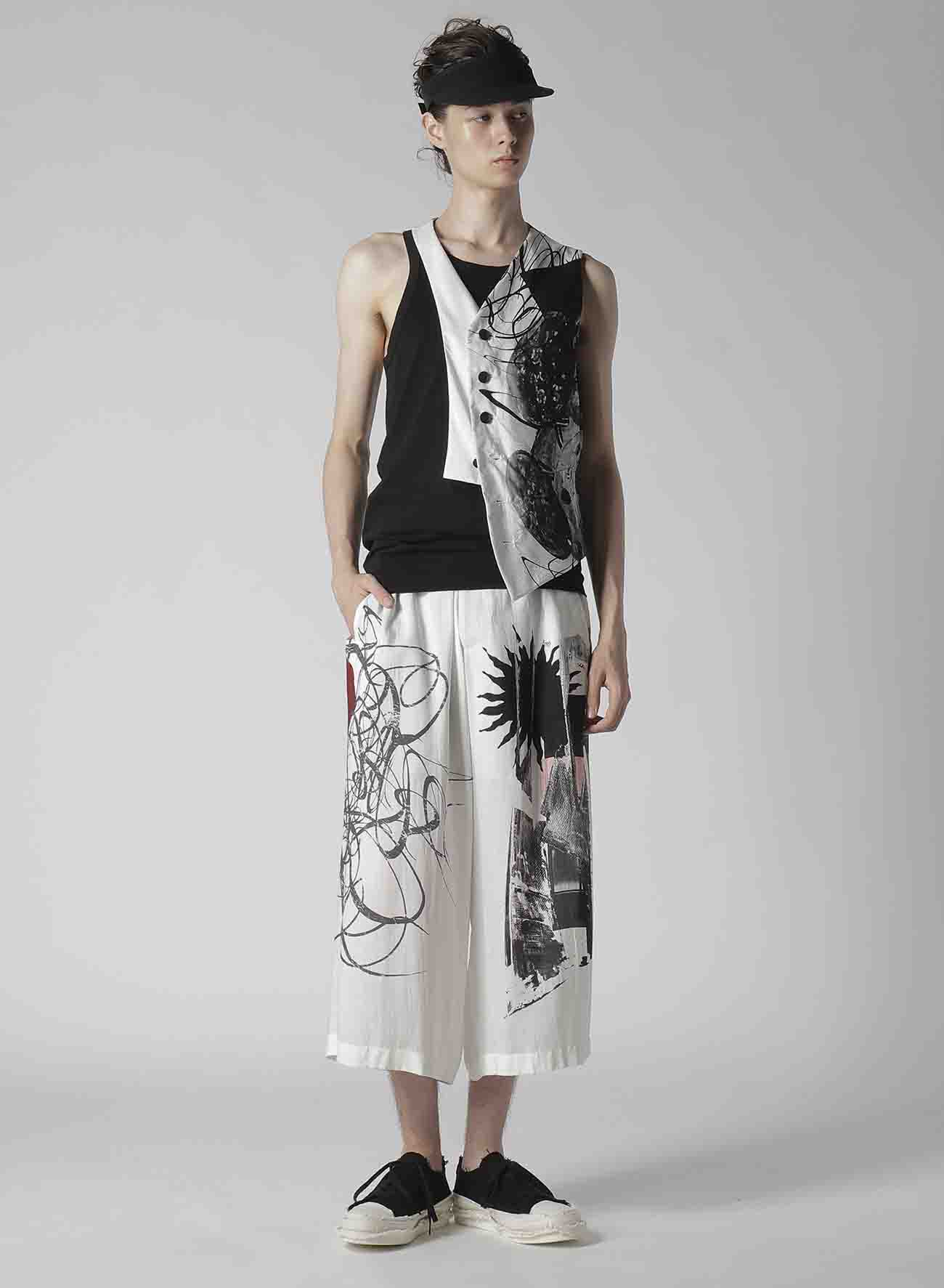 【Launching 10:00(JST), Jan 11】CLOCK PRINT ASYMMETRY VEST