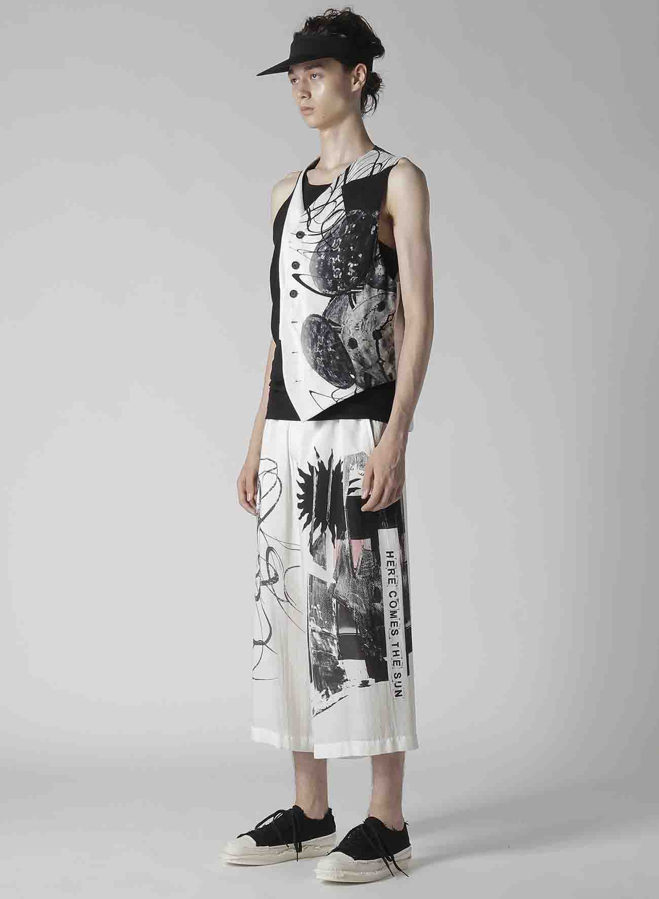 【Launching 10:00(JST), Jan 11】CLOCK PRINT ASYMMETRY VEST