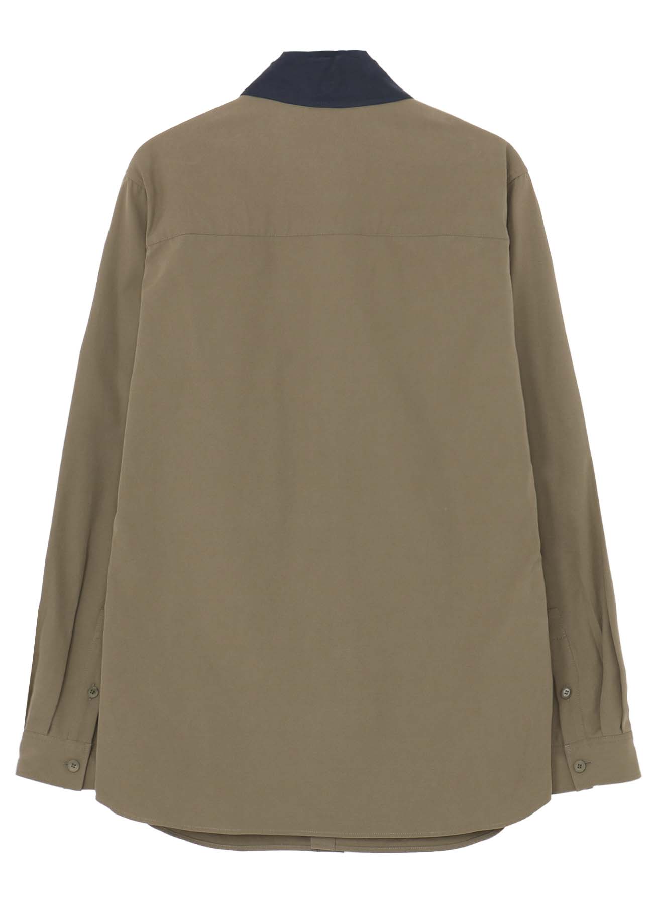 【Launching 10:00(JST) October 12】【PIECE UNIQUE/AOYAMA】KHAKI C/LIP RIBBON SPARE COLLAR BLOUSE