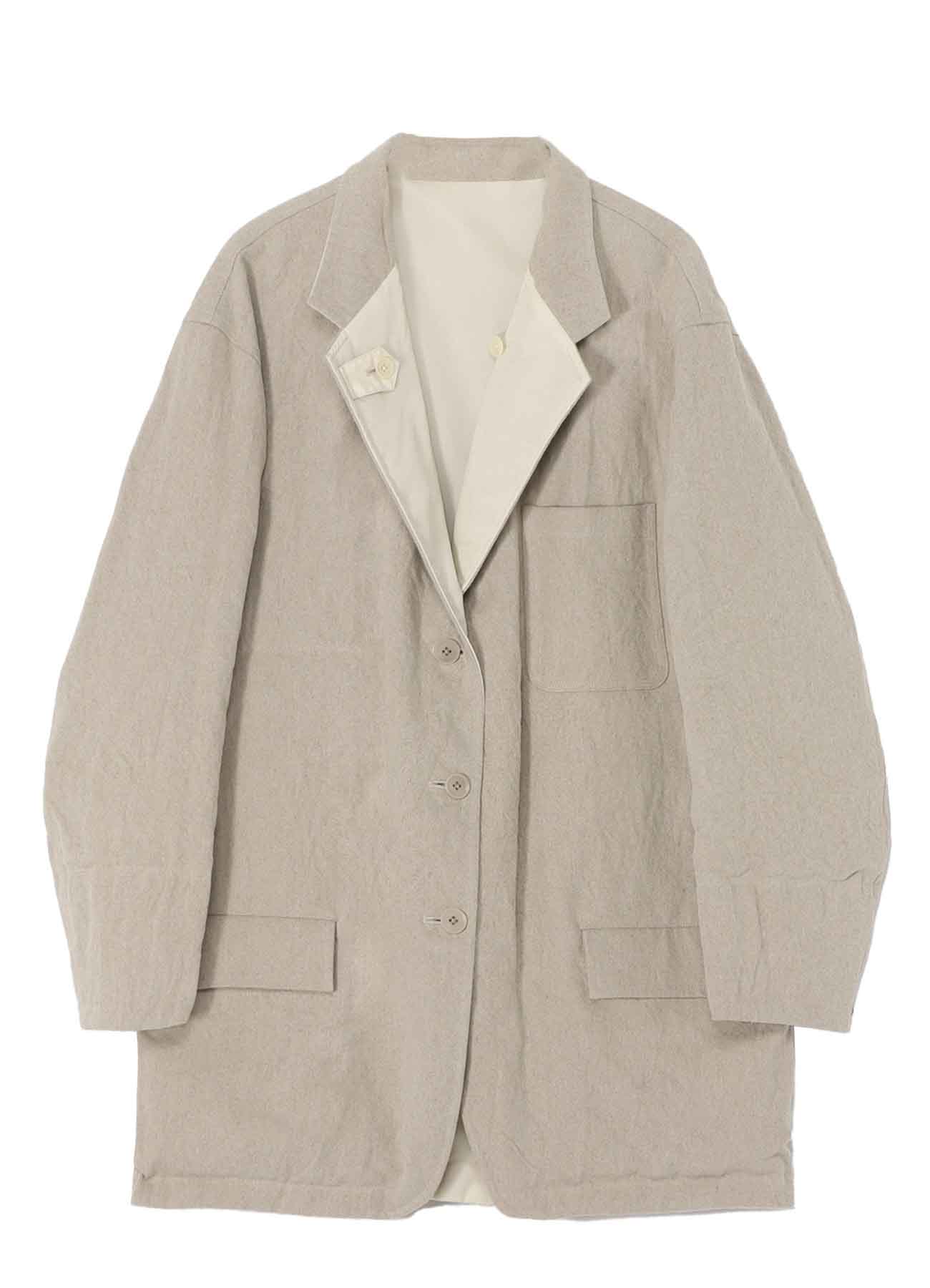 【PIECE UNIQUE/AOYAMA】Ny TWILL IVORY 6STITCHES REVERSIBLE JACKET