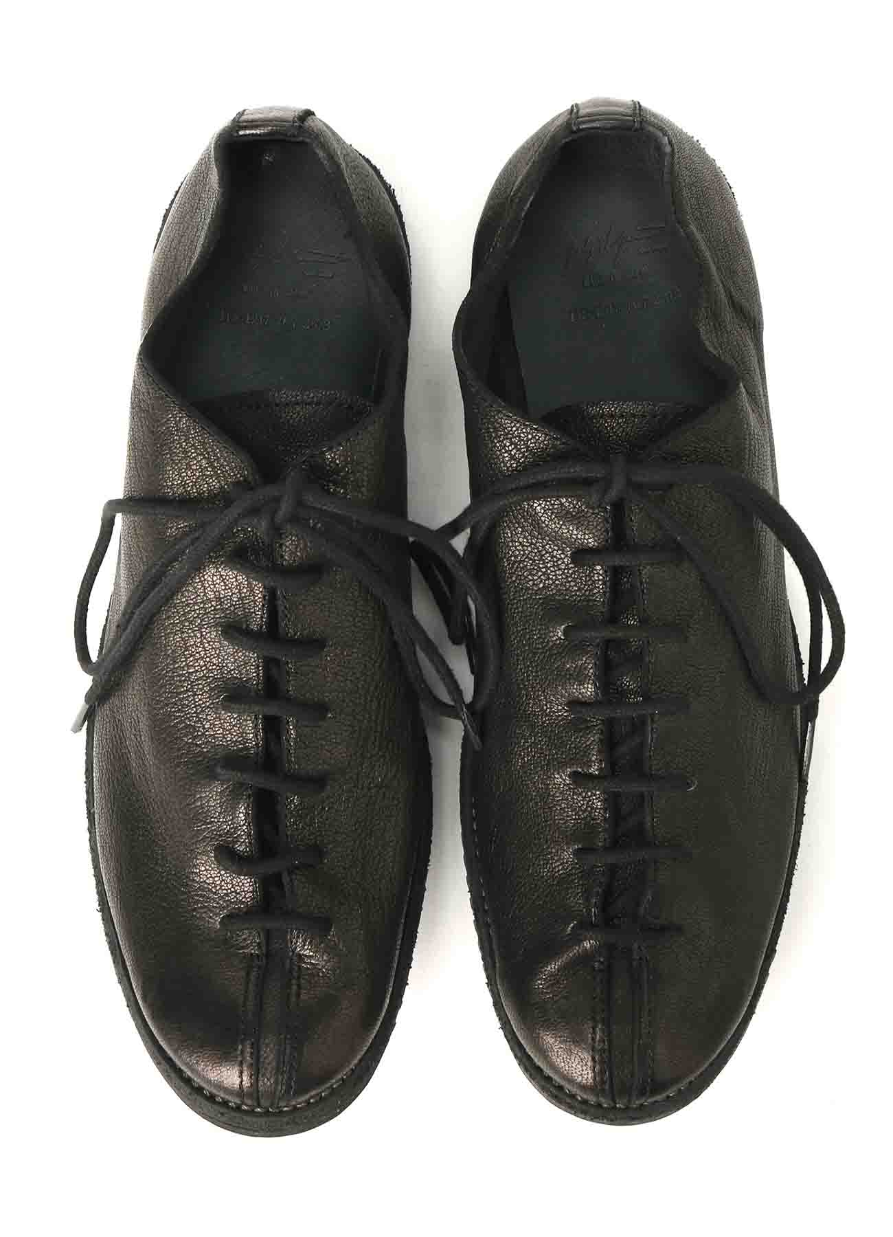 PRODUCT DYED GOAT SKIN GARMENT DYE LACE-UP SHOES