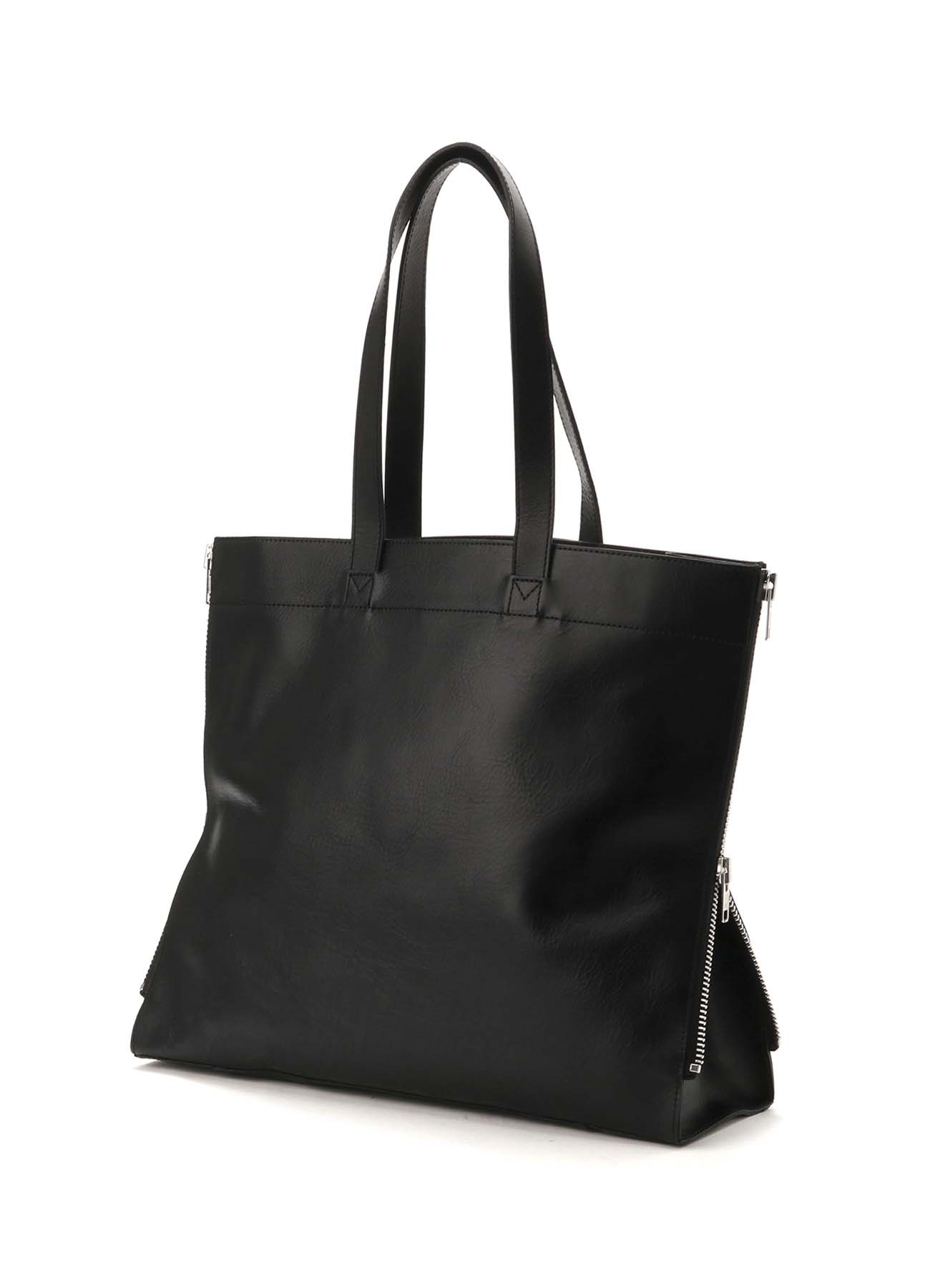 PULL UP LEATHER TOTE BAG