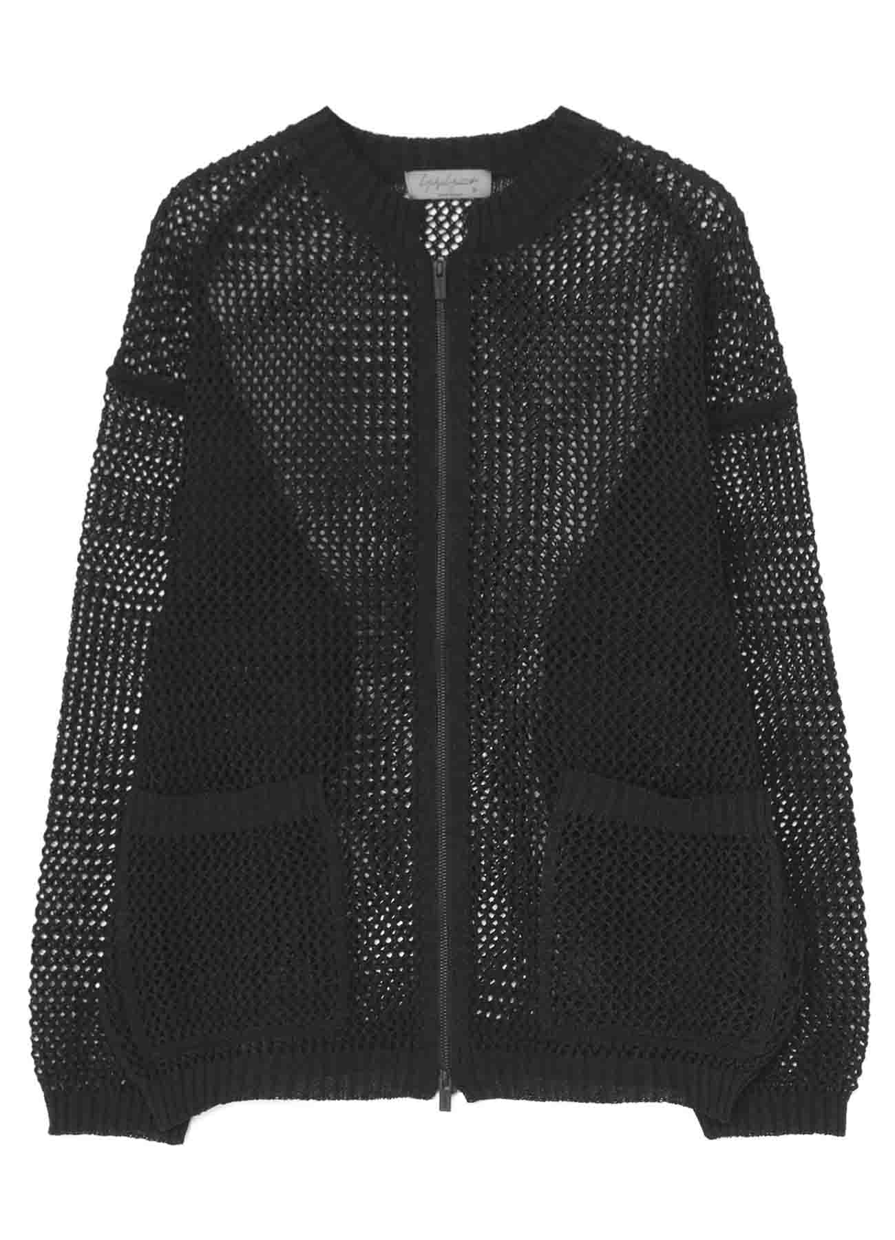 5G MESH JERSEY STITCH ZIPPER OPEN BLOUSON