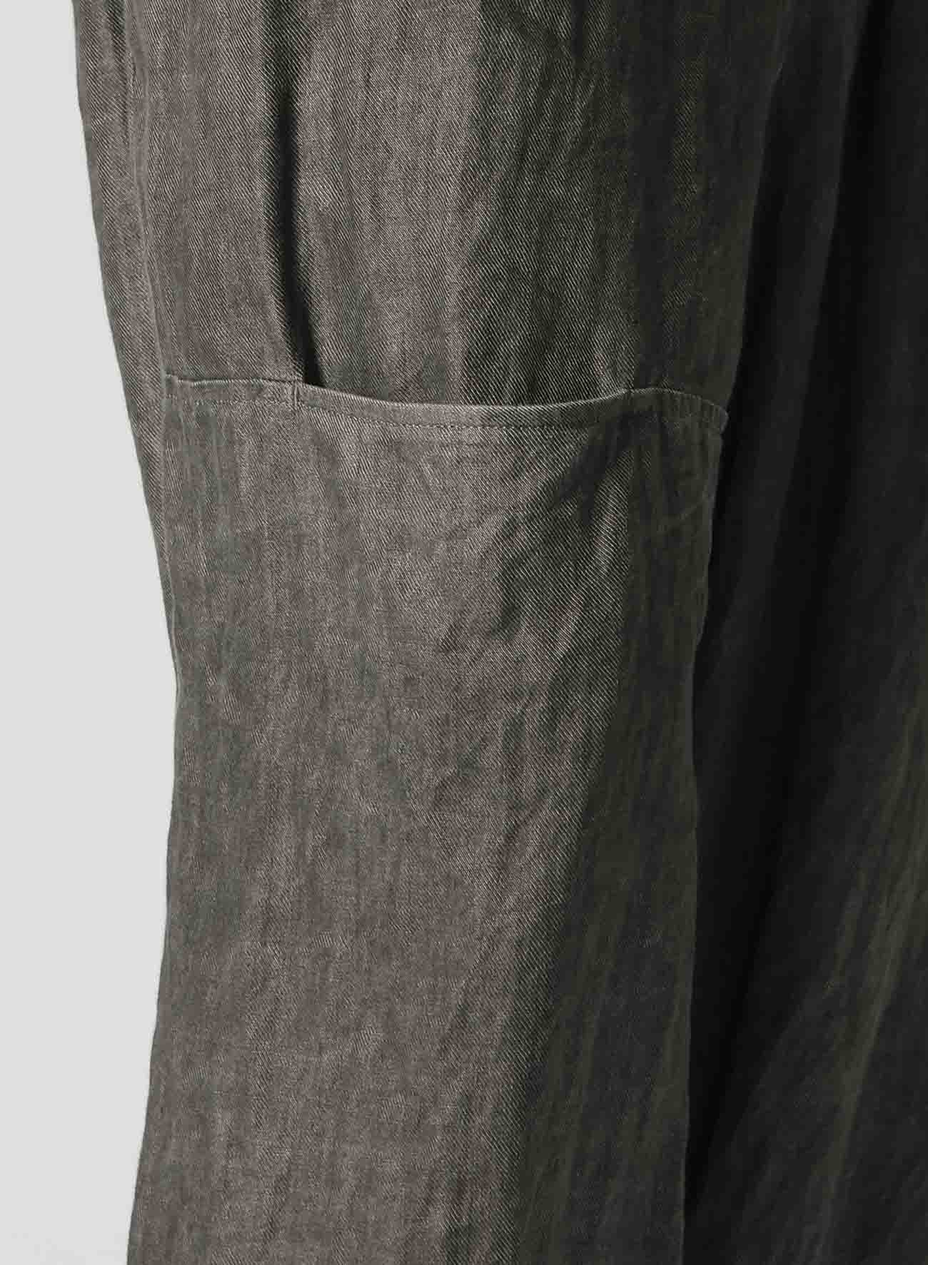 INK DYED TWILL J-ELASTIC HEM RIGHT SWITCHING P