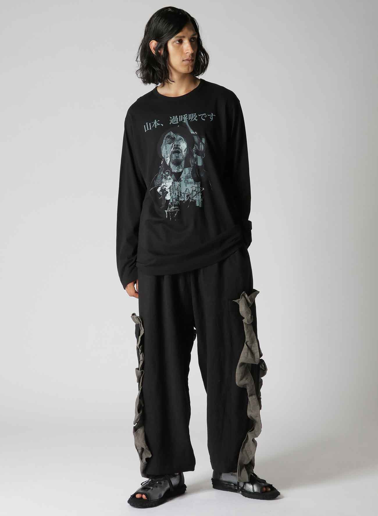 LI/RY CANVAS DECO WIDE PANTS