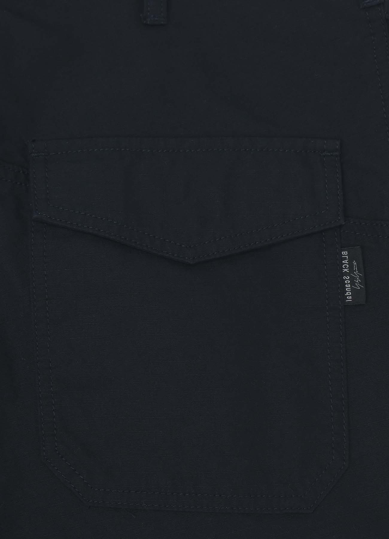 BLACK SCANDAL LIP J-NO TUCK W CORD WORK PANTS