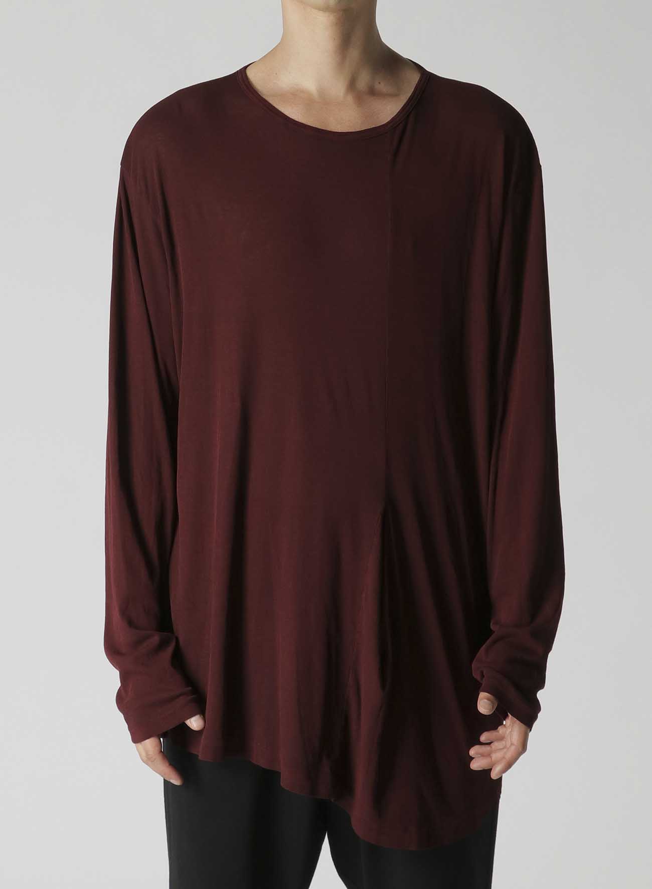 HIGH TWISTED RIB FRONT SWITCH LONG SLEEVES T