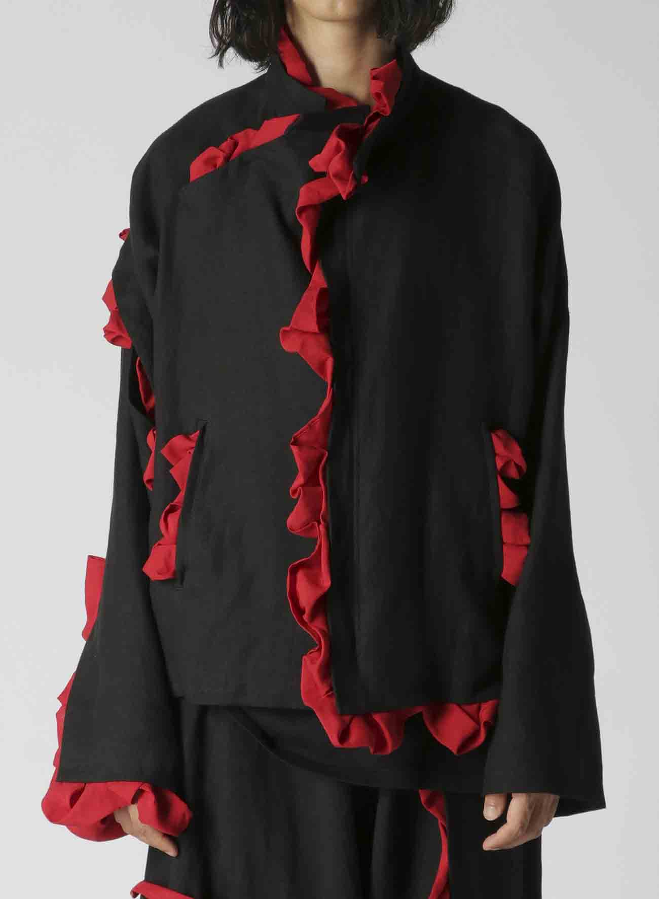 TWILL DECORATIVE CLOTH EMBROIDERED JACKET