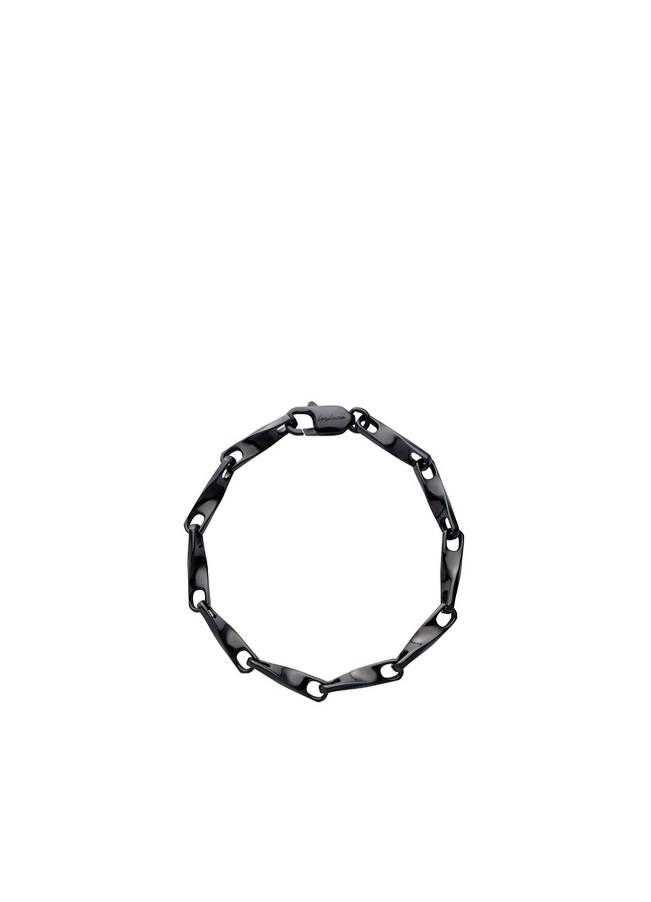 SILVER925 DRILL CHAIN BR BLK