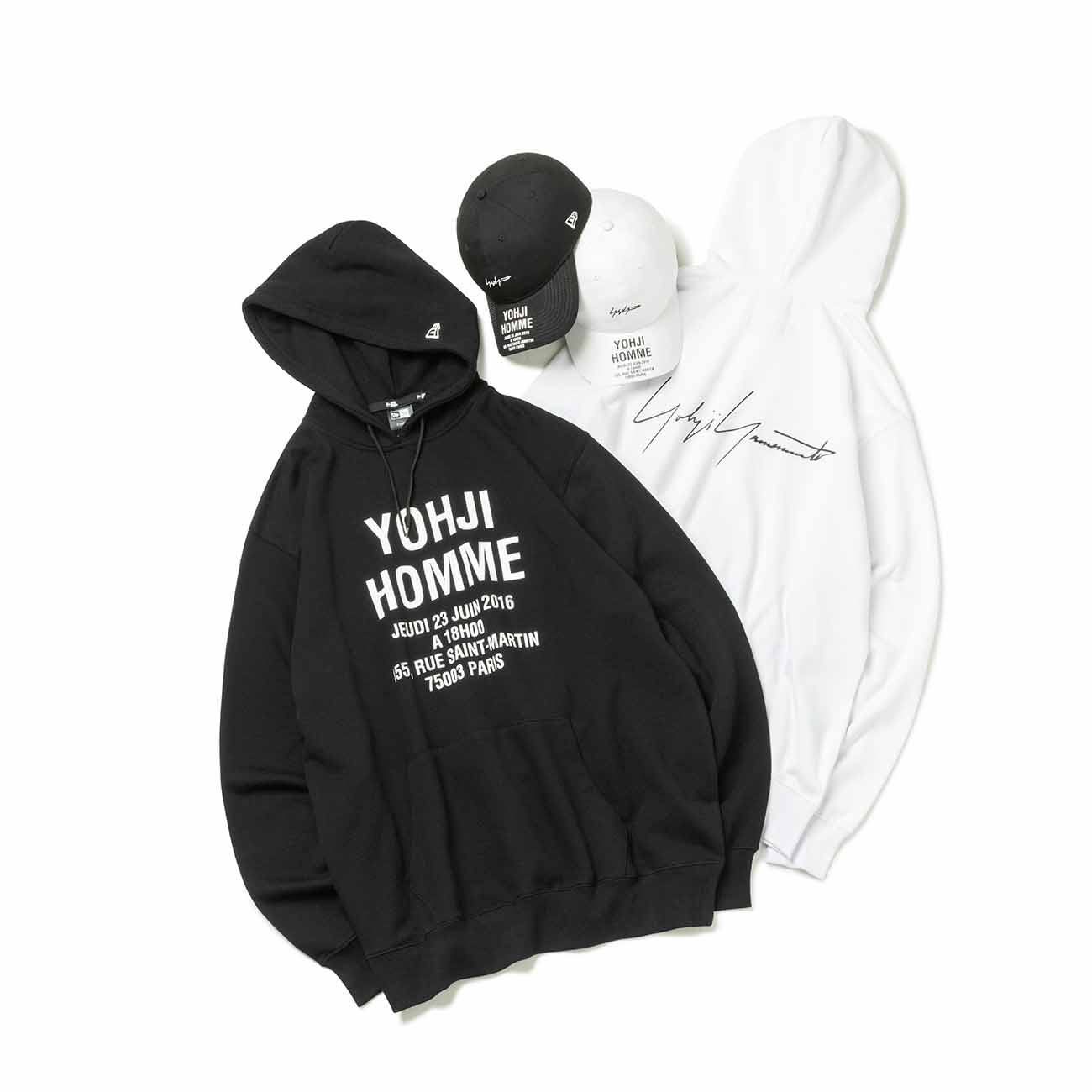 连帽衫YY VISOR ADDRESS LOGO HM WHT(S White): Yohji Yamamoto POUR