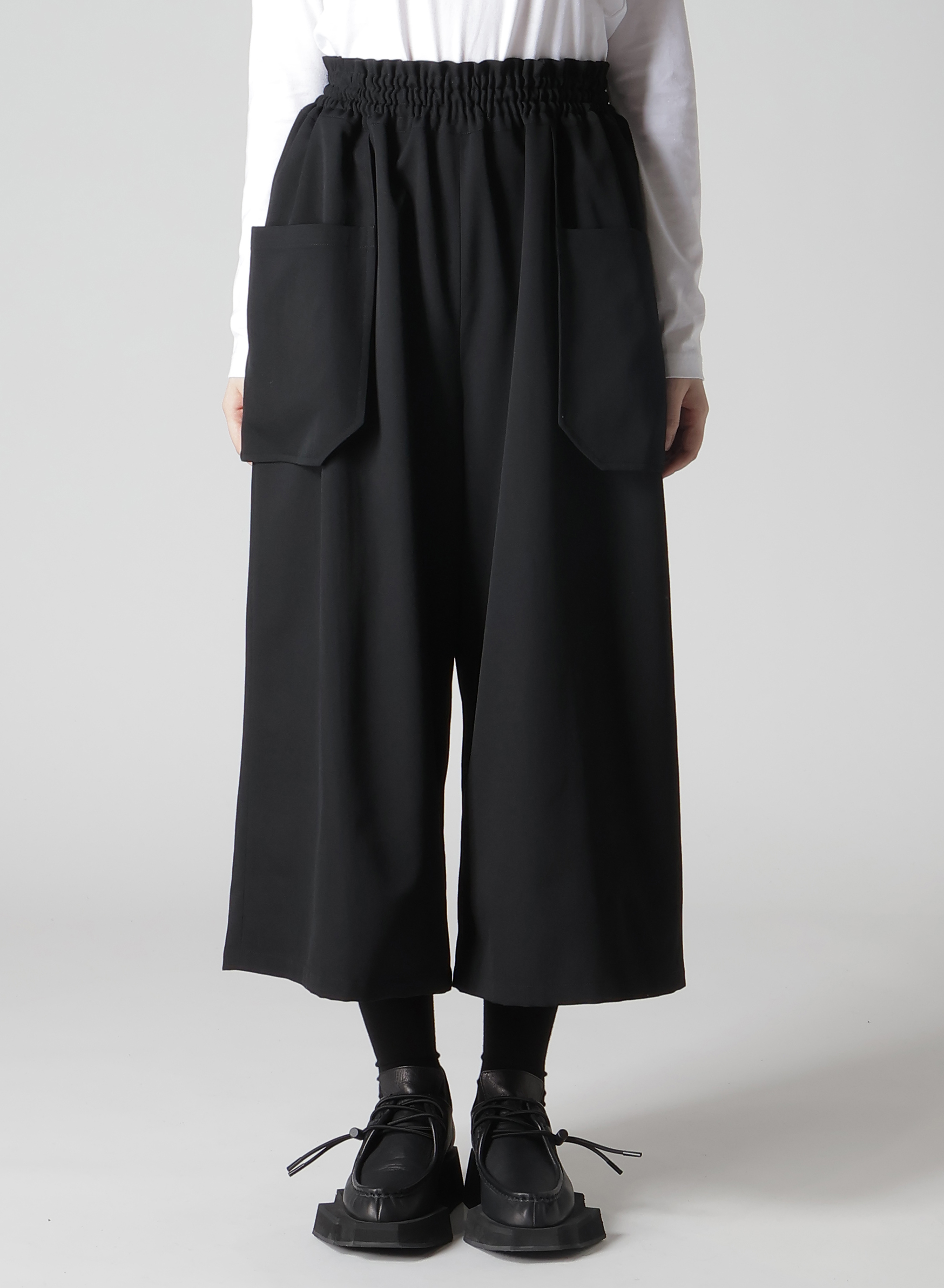 WOOL GABARDINE BIG PANTS