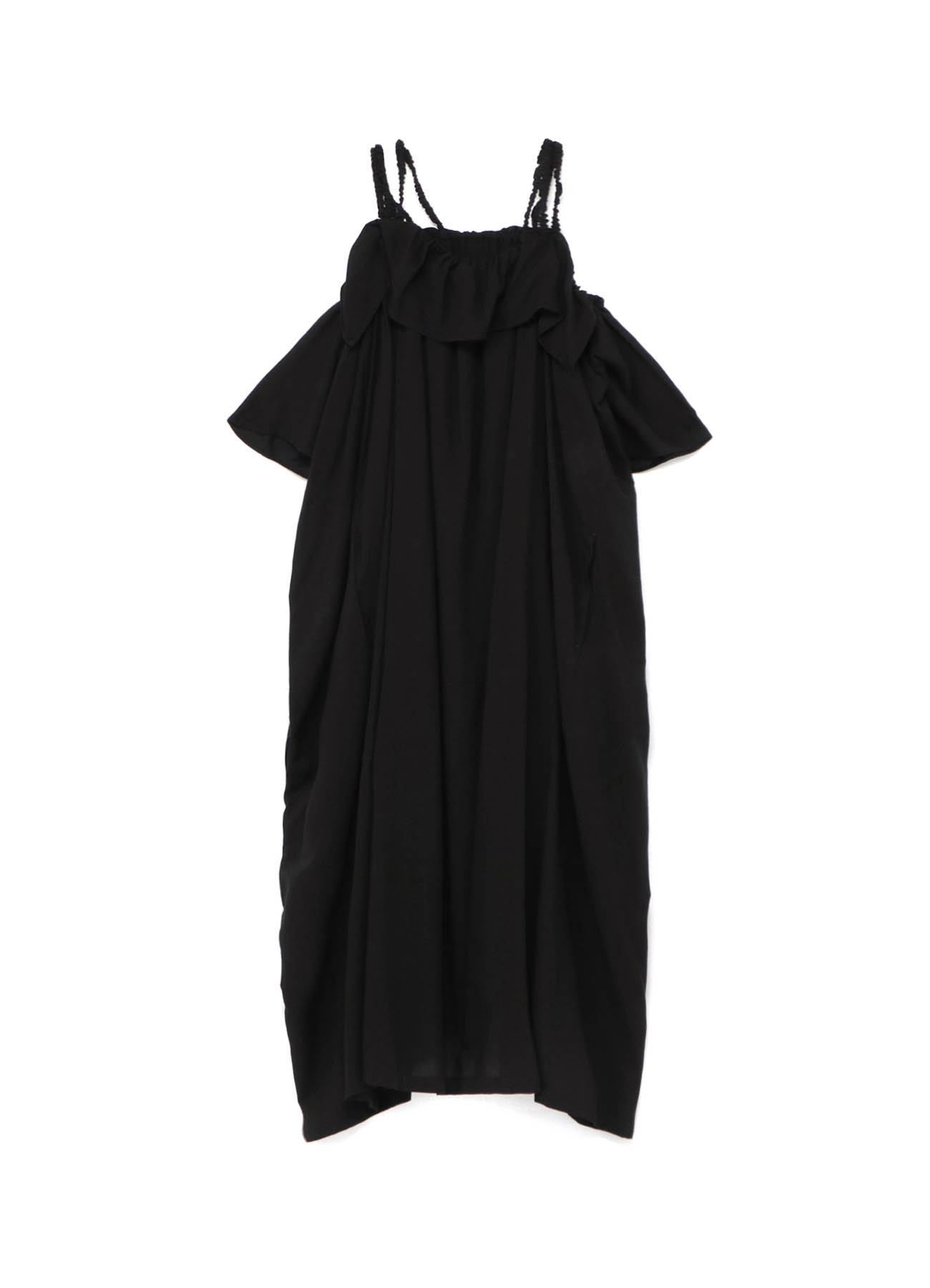 C/Ten Lawn Asymmetry Shoulder Strap Dress