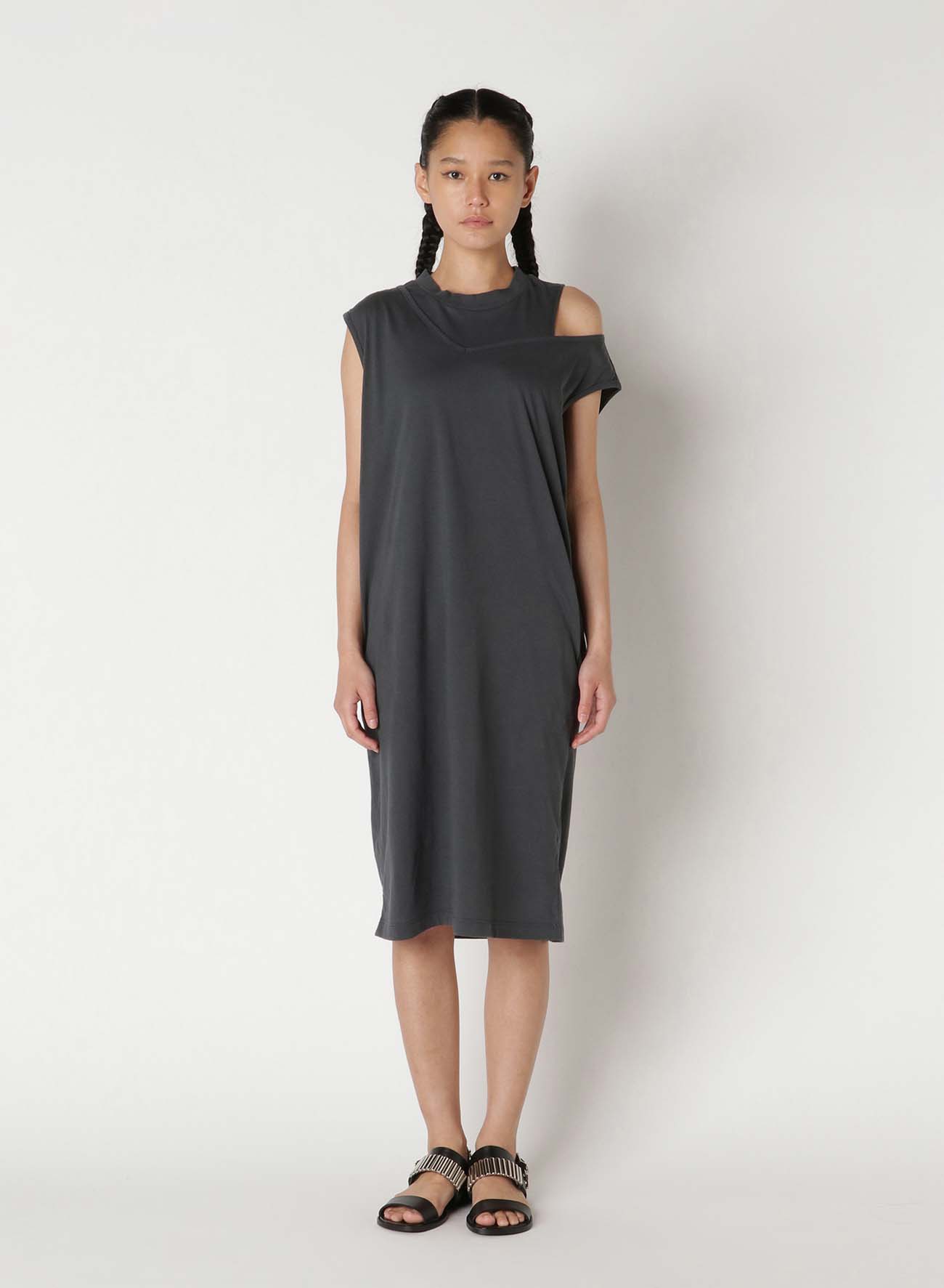 30/- Cotton Plain Stitch Layered Dress