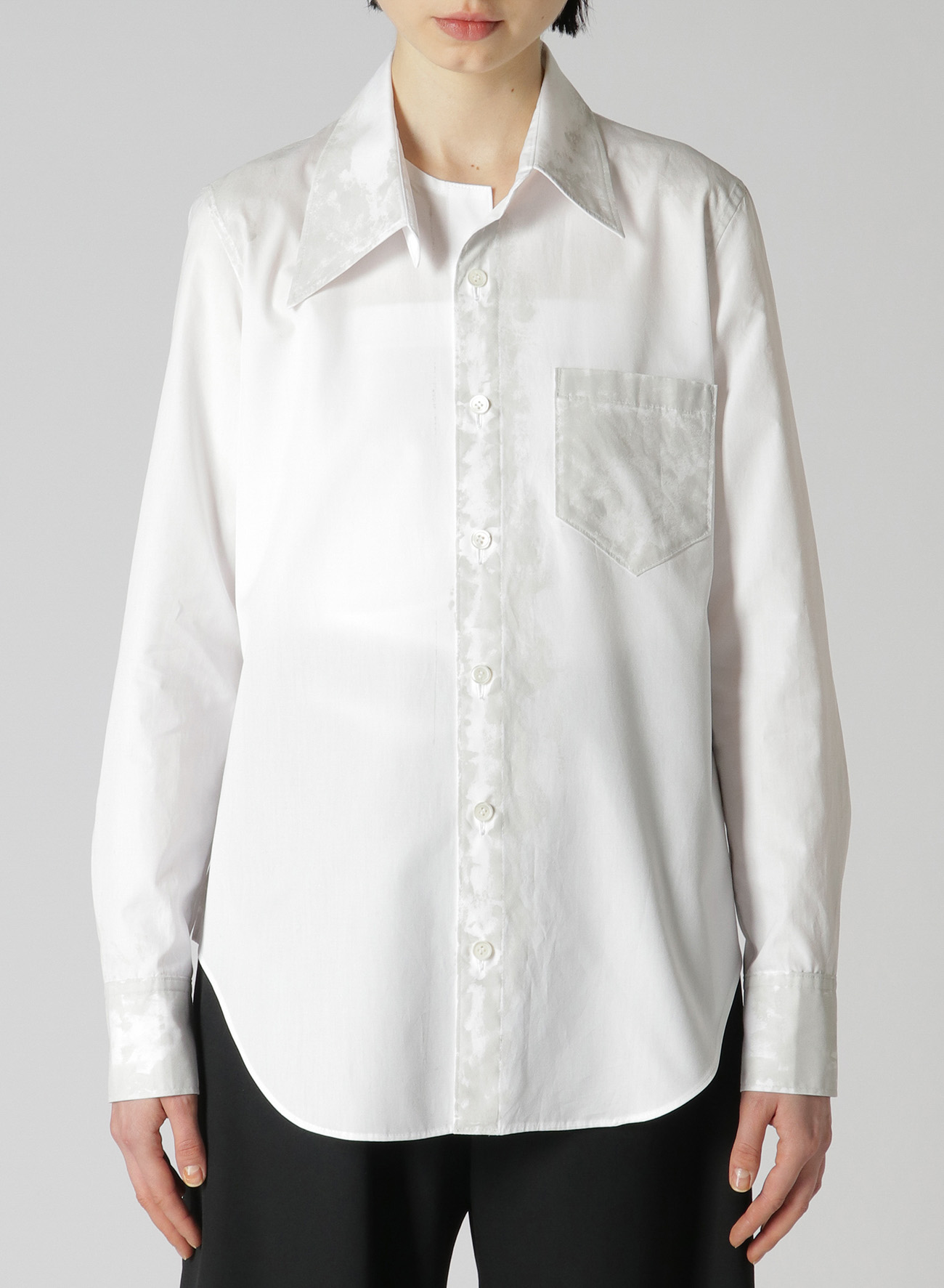 Painted Broad Asymmetry Shirt A