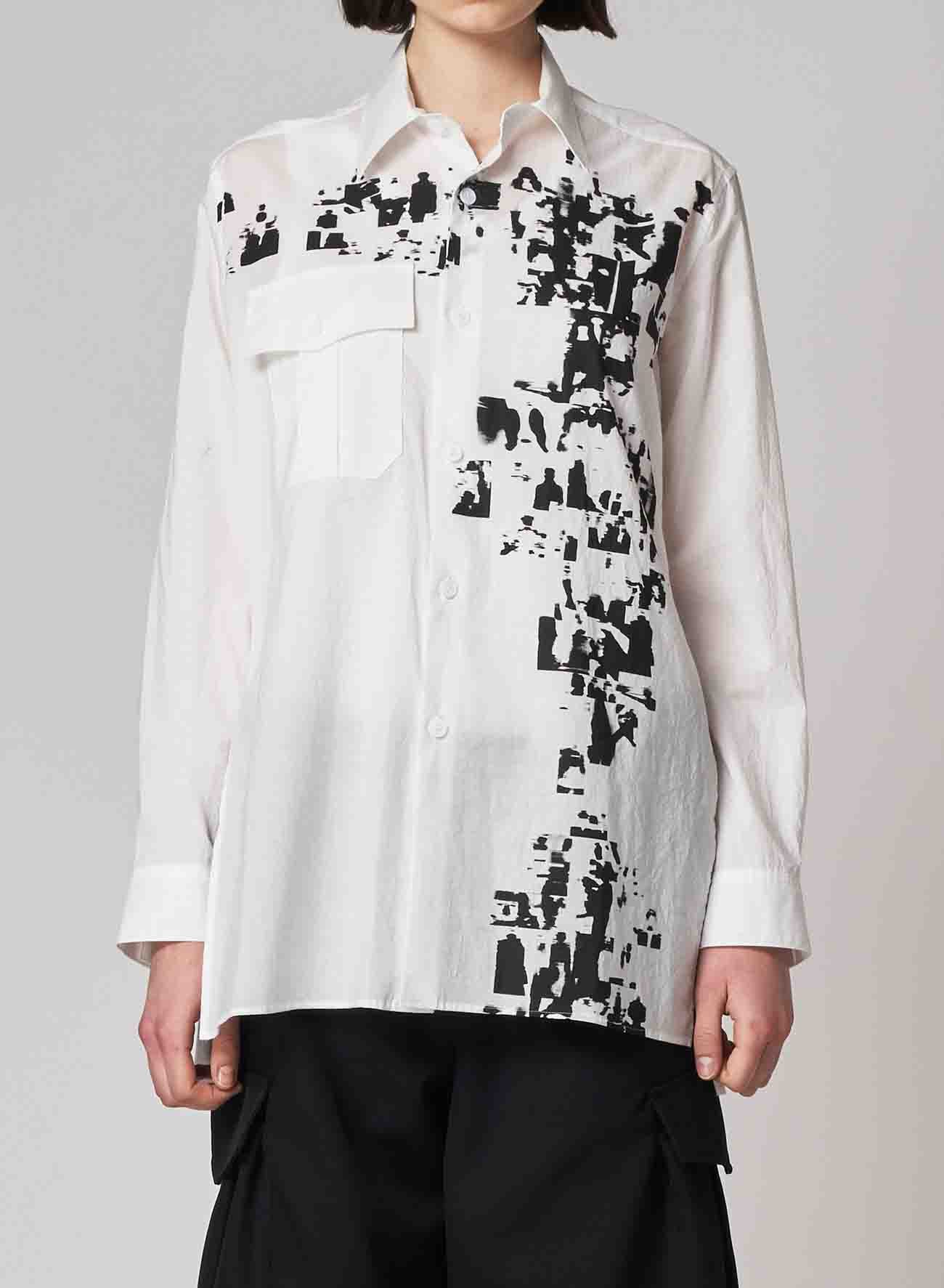 C/Archive Collage Print Out Pocket Shirt