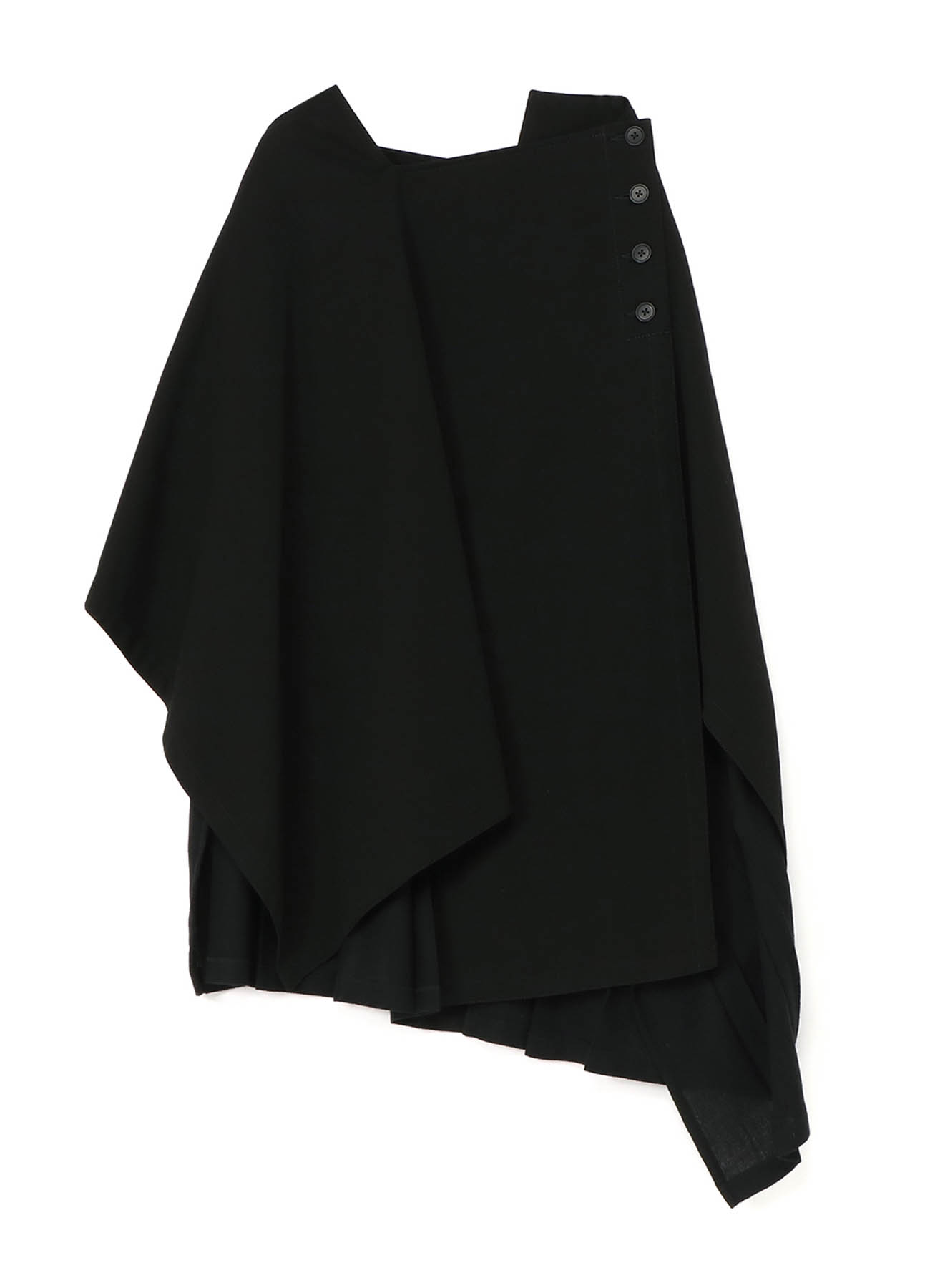 Denim + Viyella Combination Pleats Skirt A