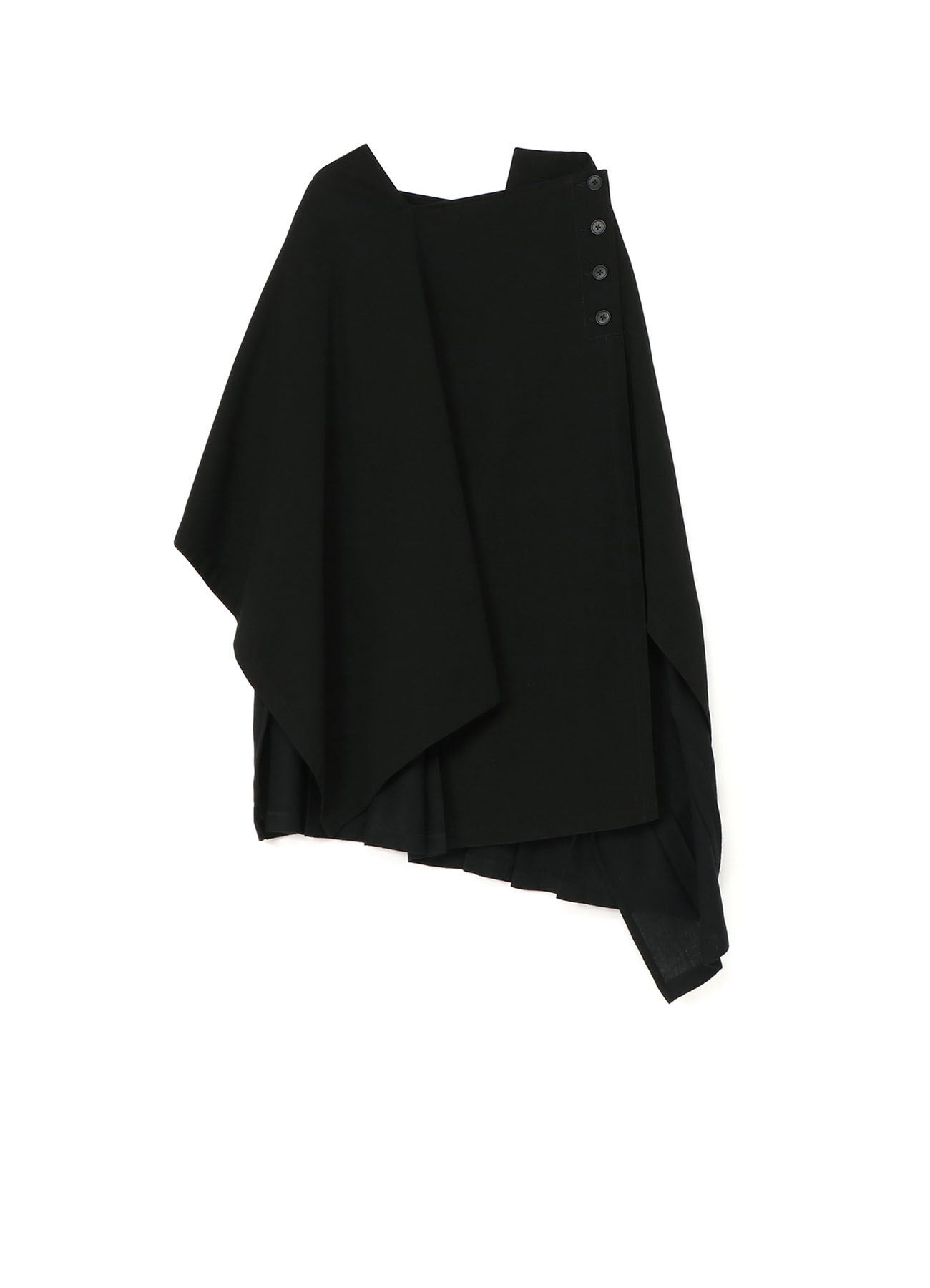 Denim + Viyella Combination Pleats Skirt A