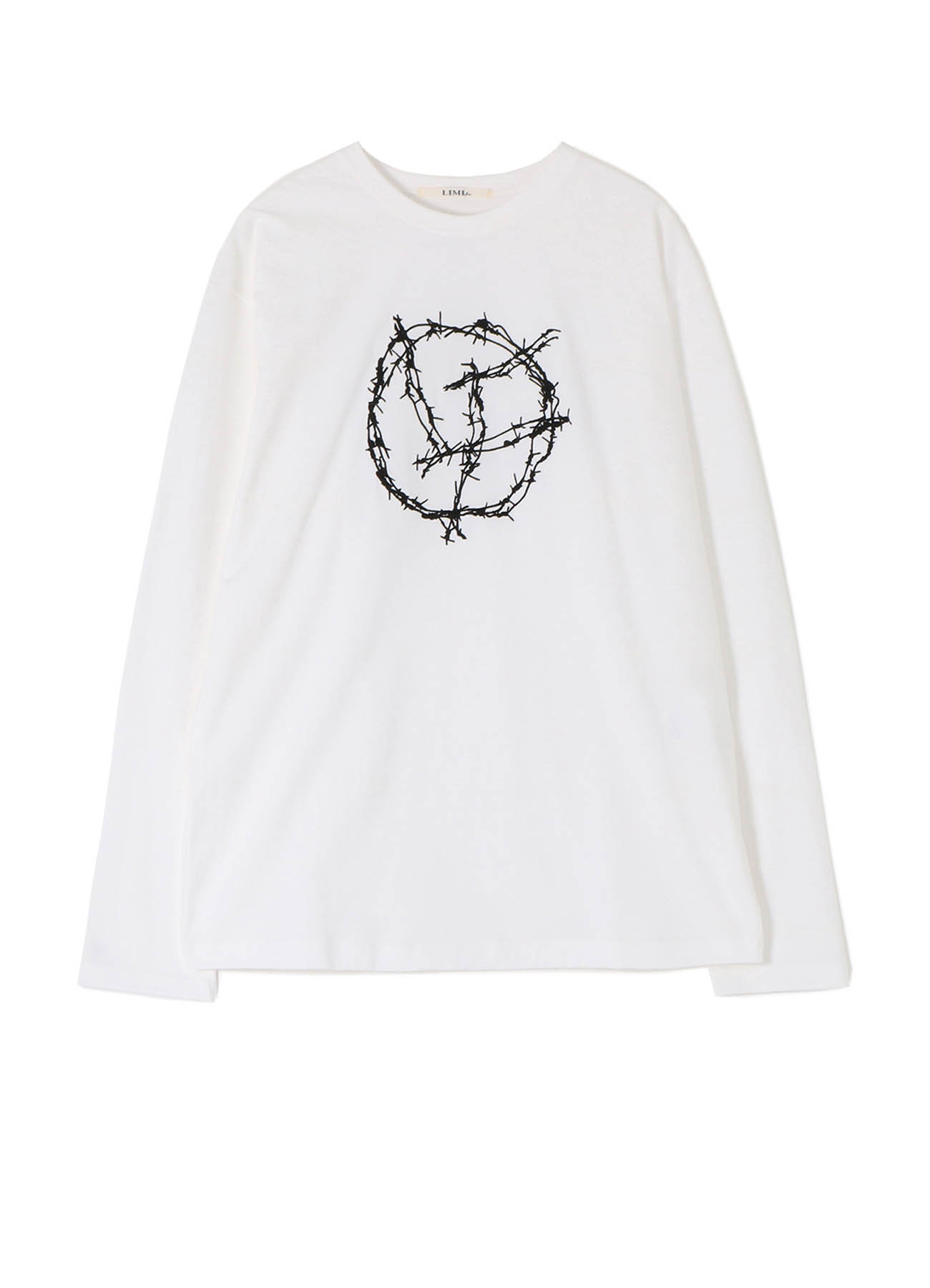 LF Barbed Wire Embroidery Oversize Long T