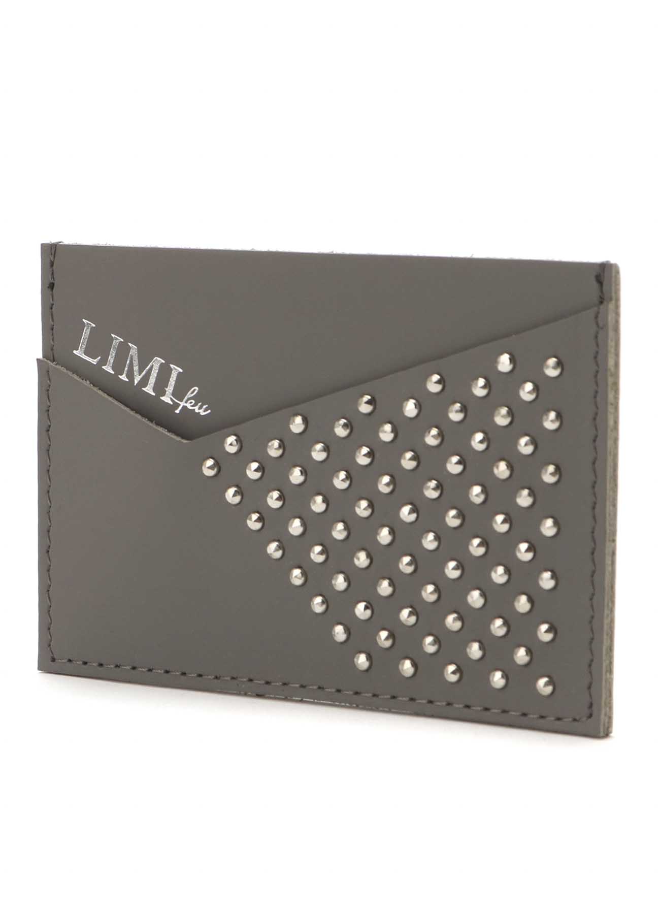 Rubber Touch Leather Studs Card Case