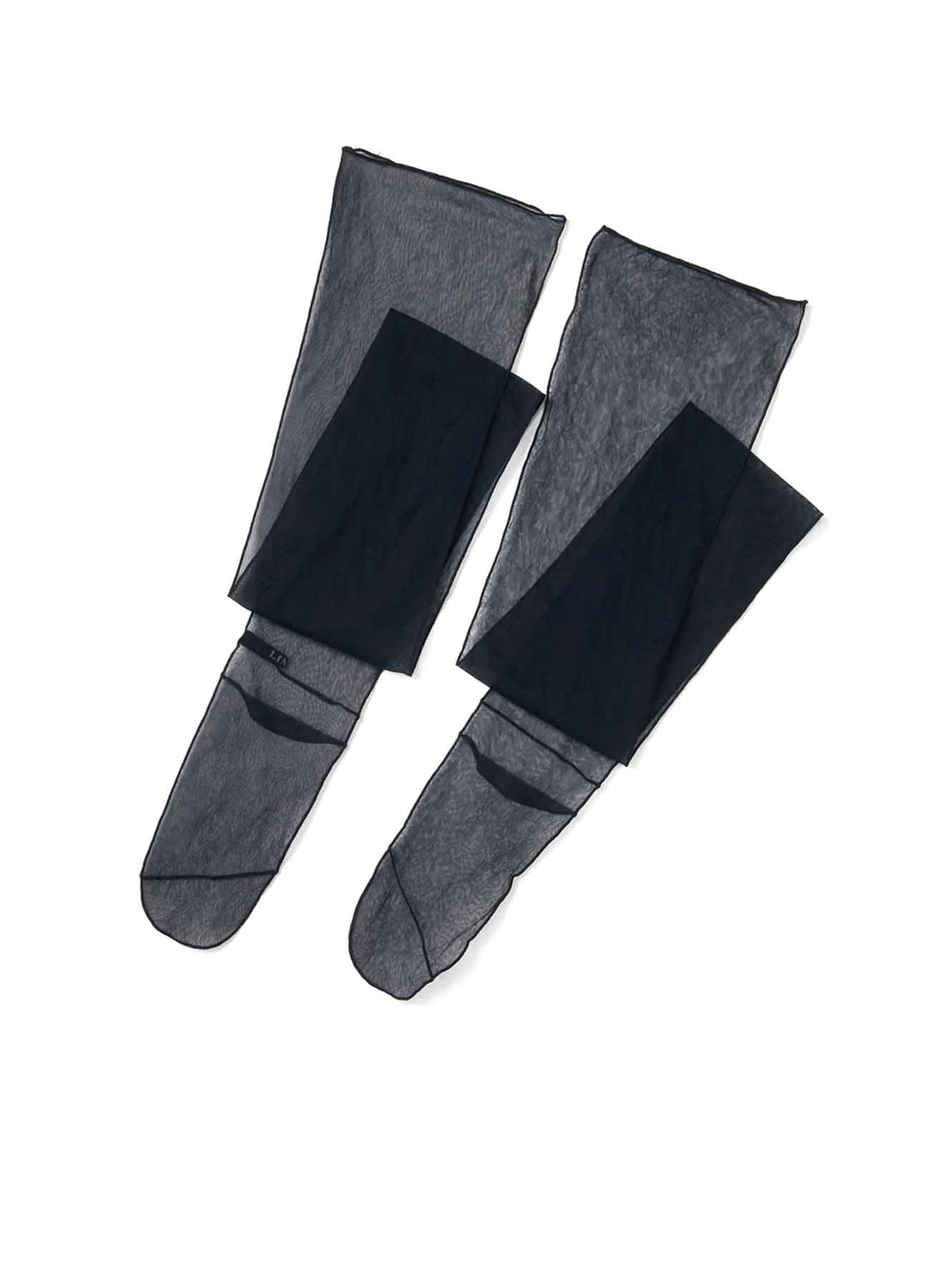 Pe/Wrinkle Tulle B Gather Long Socks