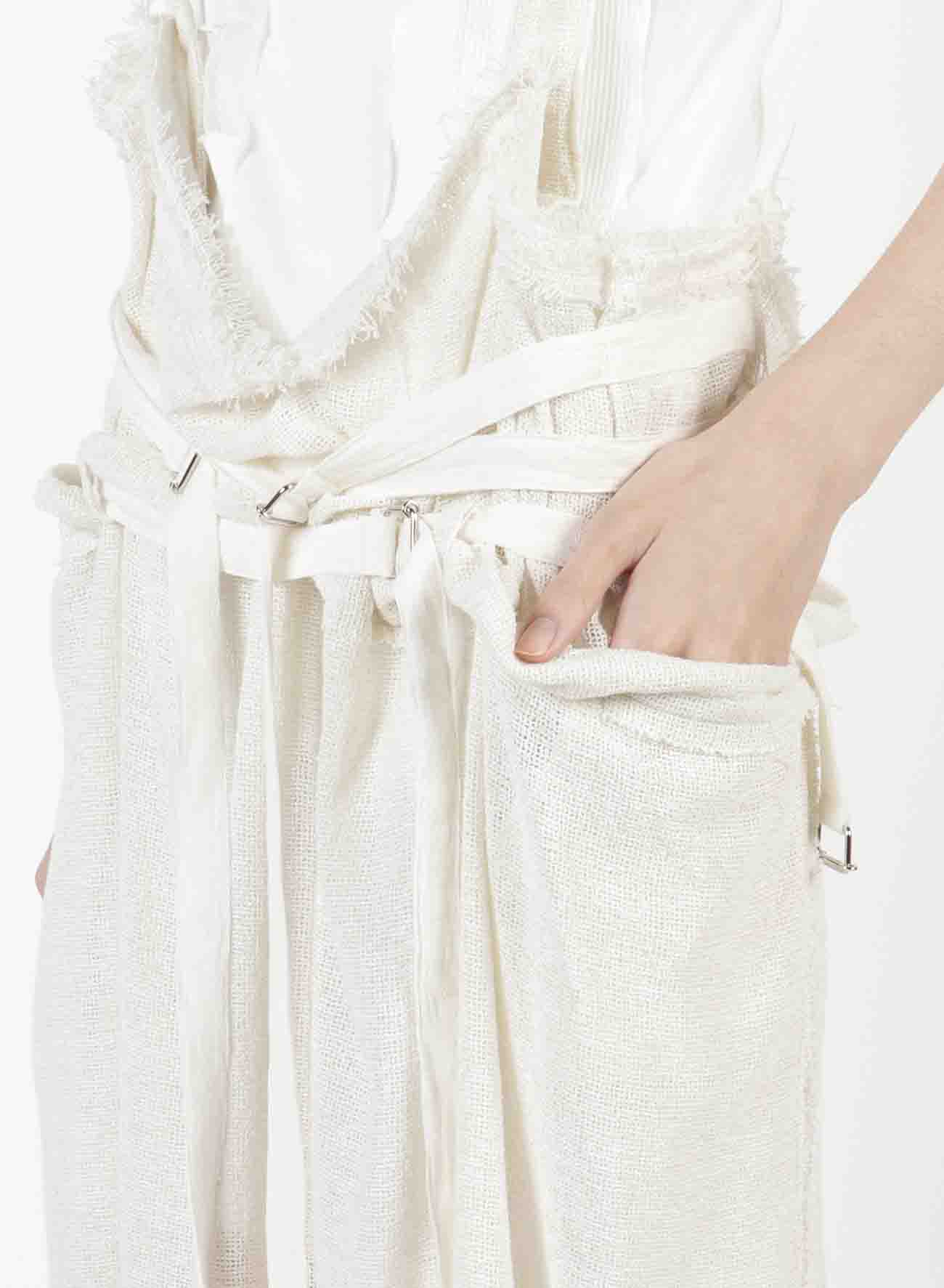 Leno Cloth Suspender Belt Skirt
