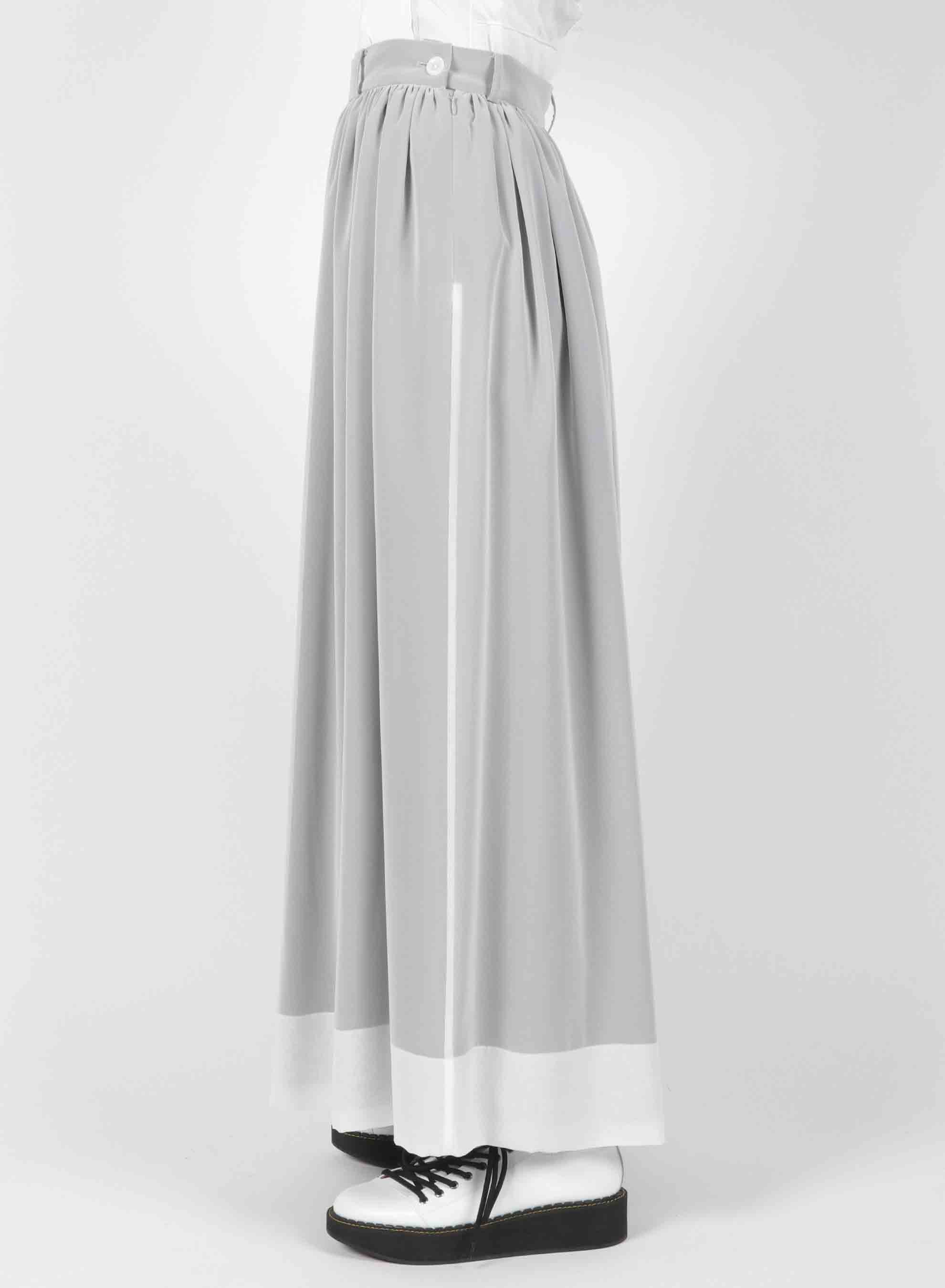 Chiffon Satin Combination Layered Gather Skirt