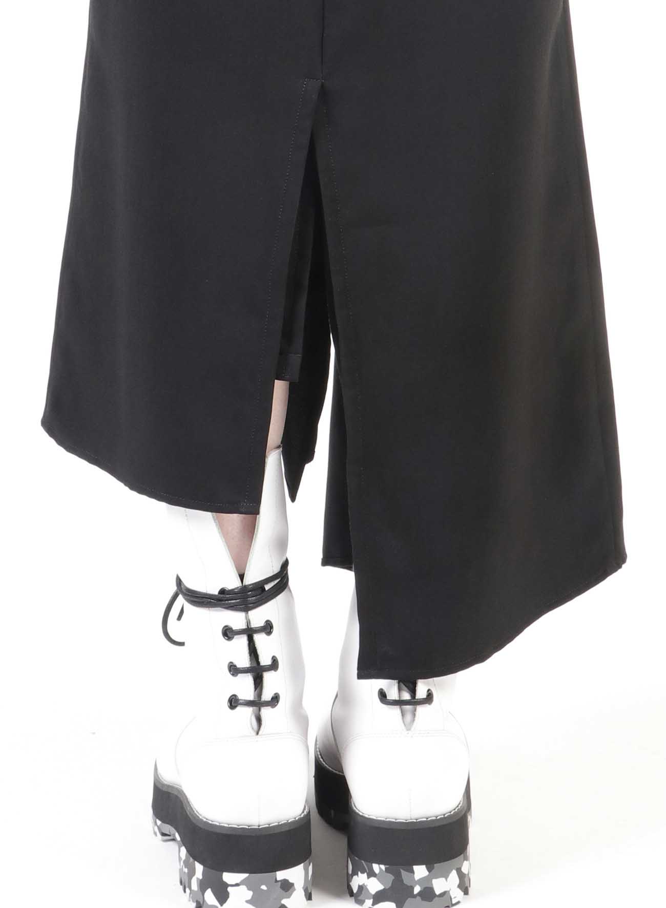 Ry/Cu Tussah Layered Tight Skirt