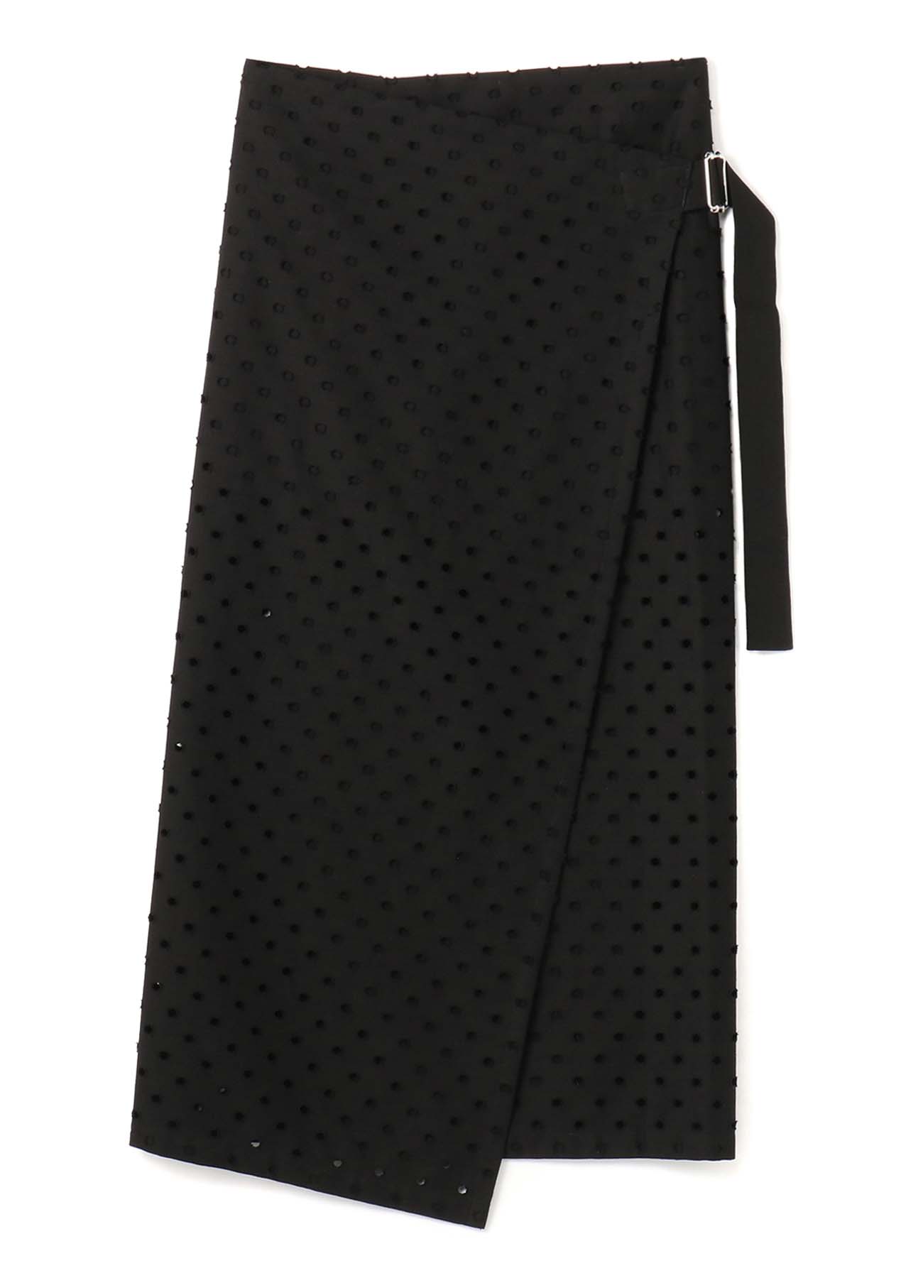 [LIMI feu 20th Anniv. Collection]Hole Twill Wrap Long Skirt