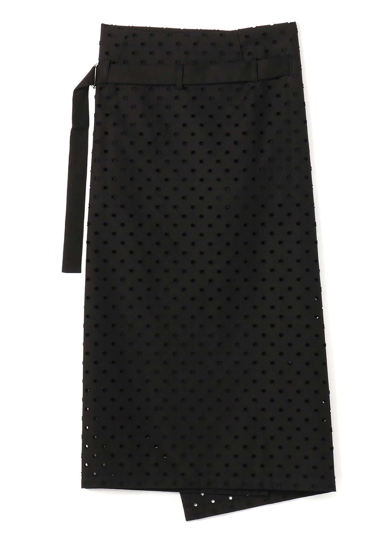 [LIMI feu 20th Anniv. Collection]Hole Twill Wrap Long Skirt