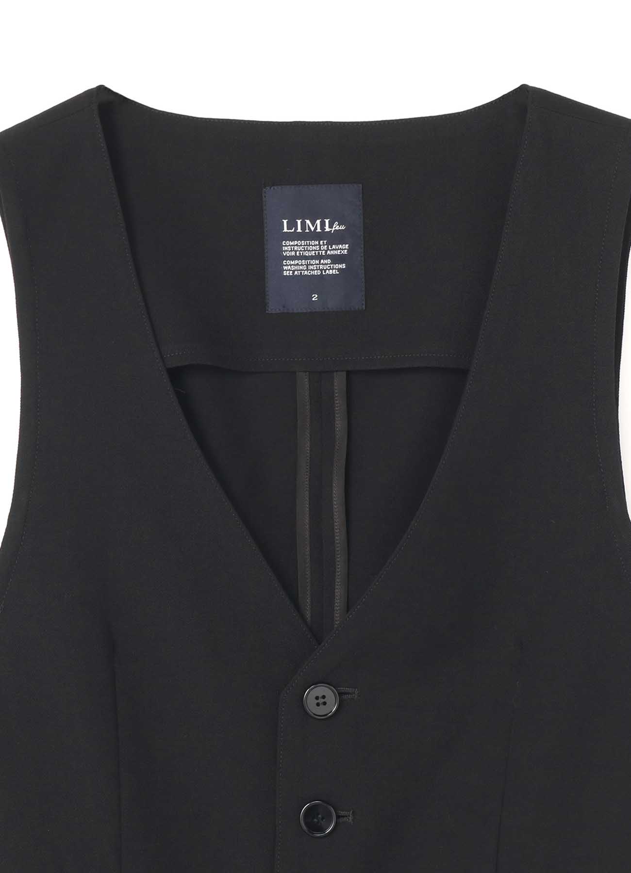 [LIMI feu 20th Anniv. Collection]W/Gabardine Design Vest