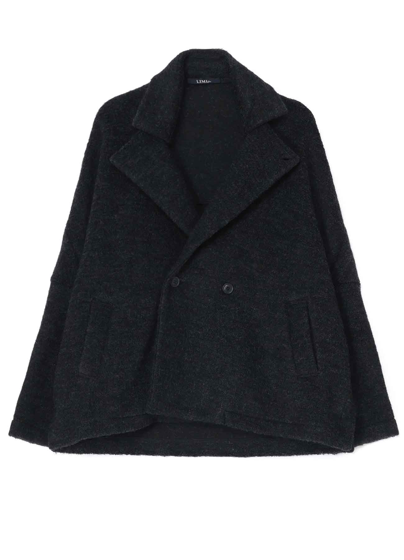 SHEEP PILE JACKET WITH DOUBLE FRONT BUTTON