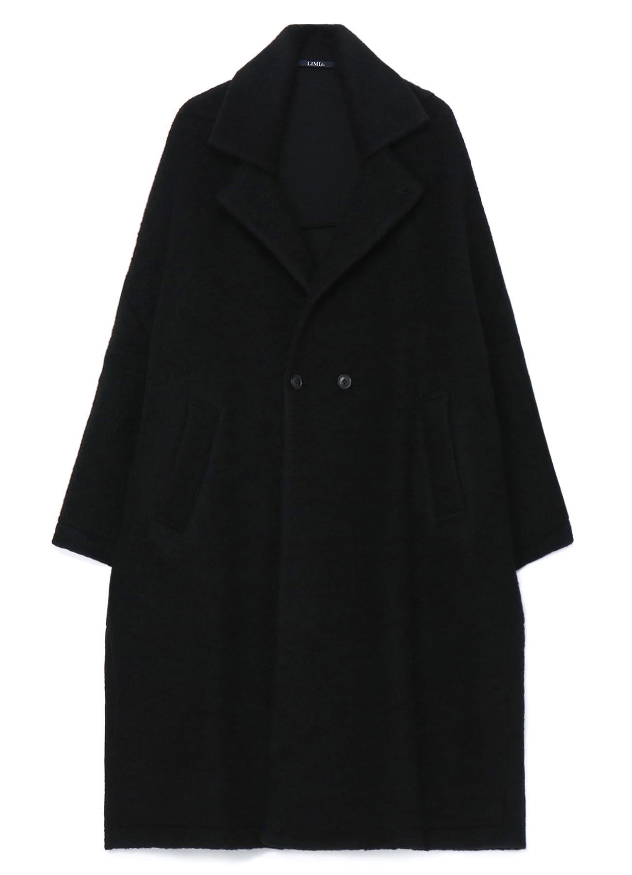 SHEEP PILE LONG JACKET WITH DOUBLE FRONT BUTTON