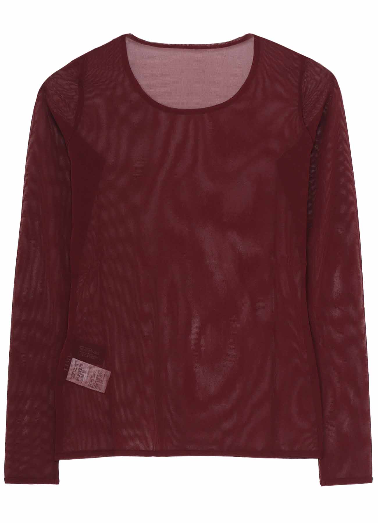 TULLE TIGHT LONG SLEEVE T-SHIRT