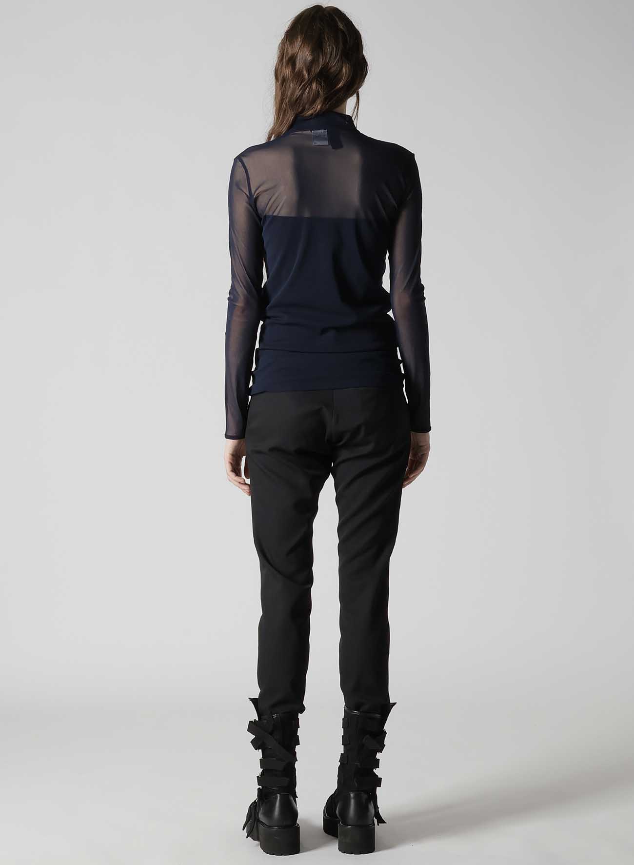 TULLE TURTLE NECK T-SHIRT