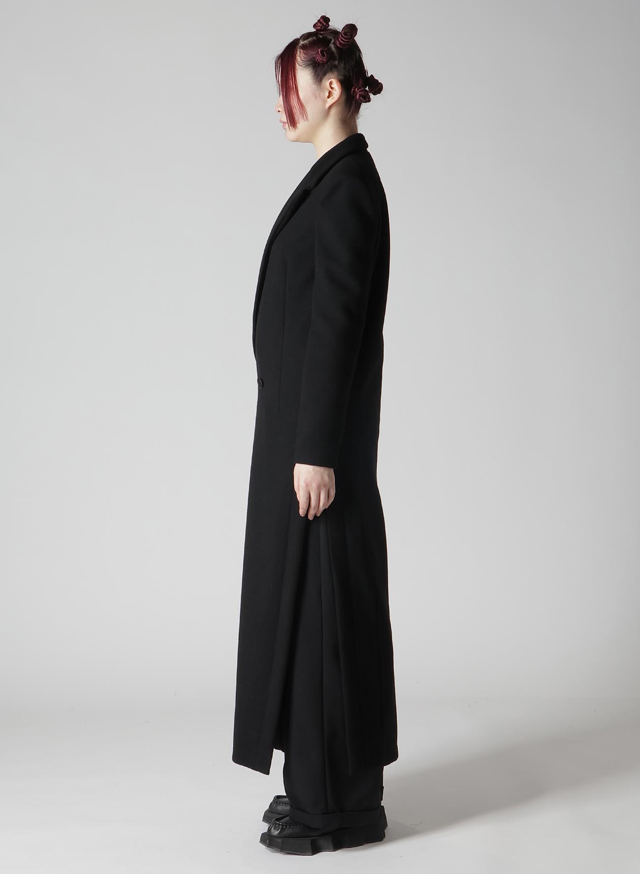 WOOL MOSSER LONG SLIT COAT