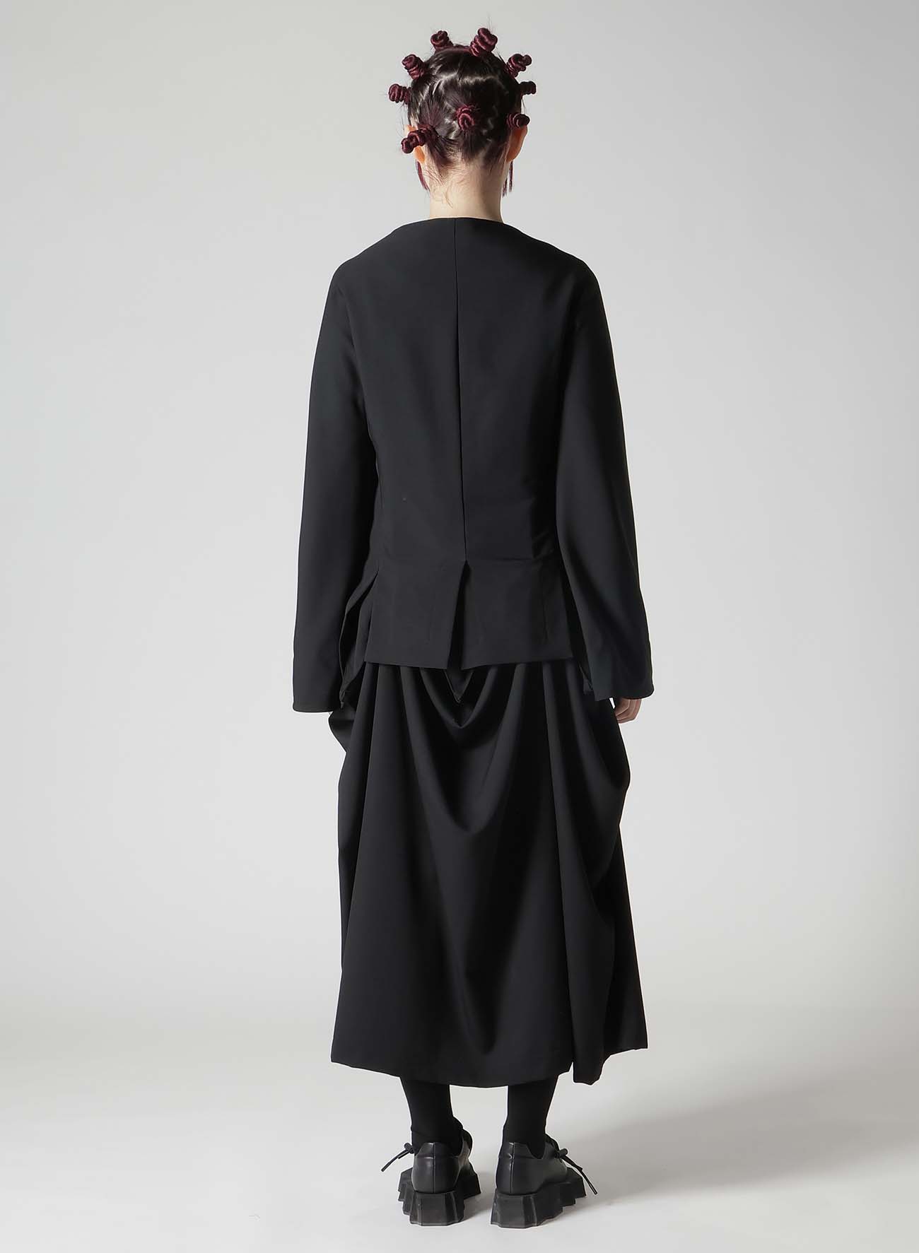 WOOL GABARDINE SLIT JACKET