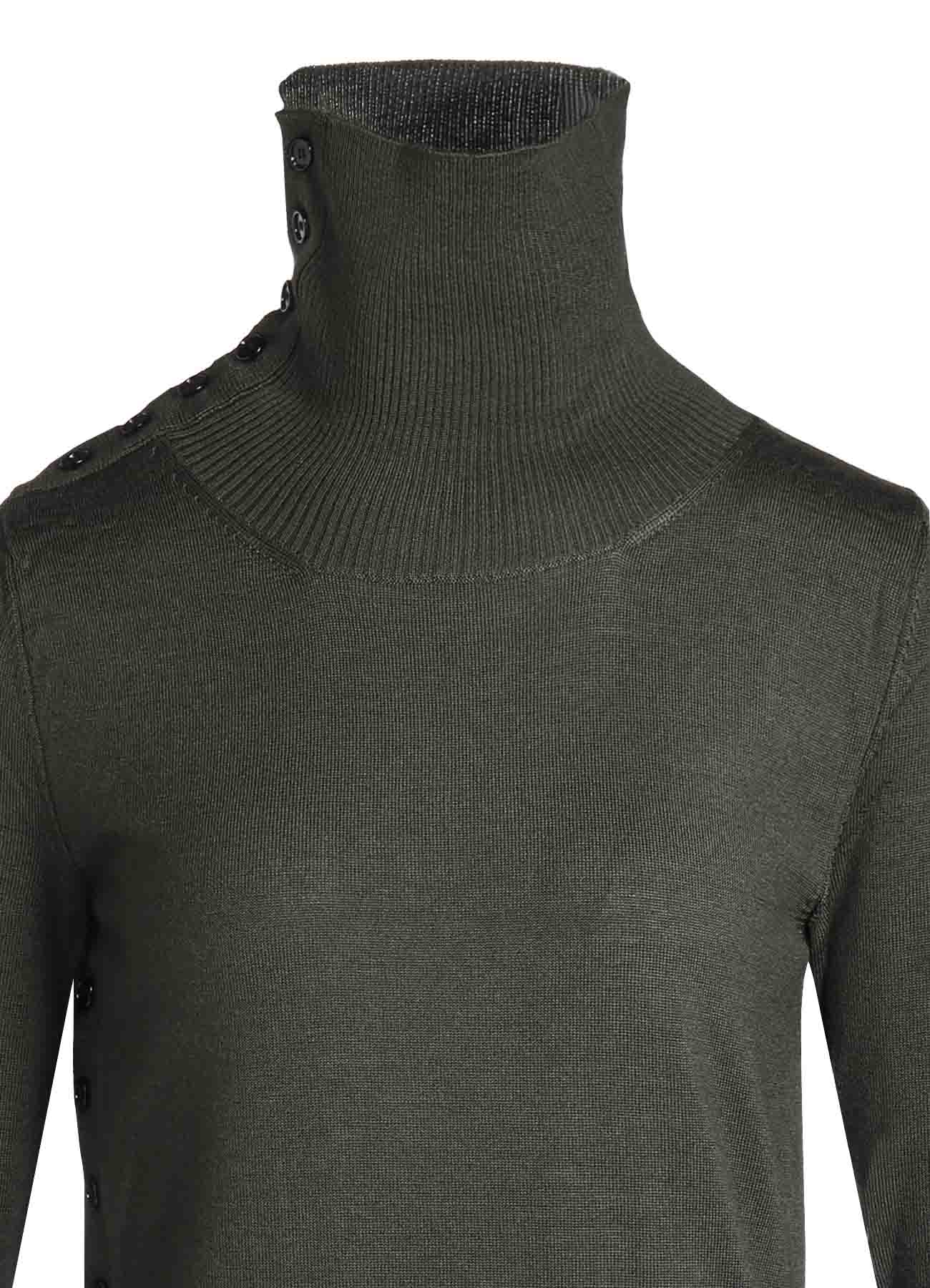 STANDARD SOFT WOOL WOSHABLE PLAIN STITCH SIDE TURTLE SWEATER