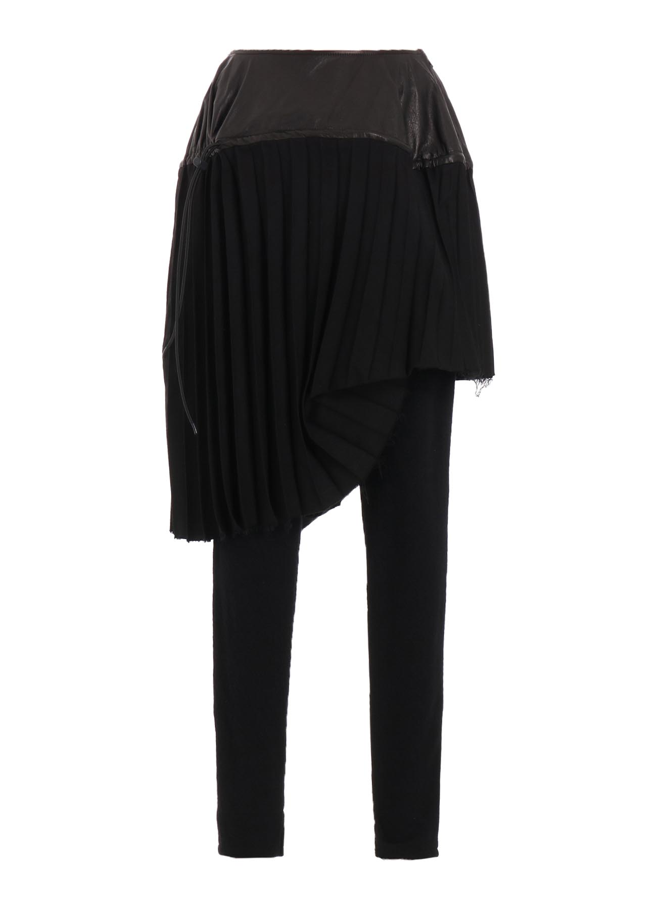 LIGHT SERGE SKIRTED LEGGINGS PANELED SKIRT