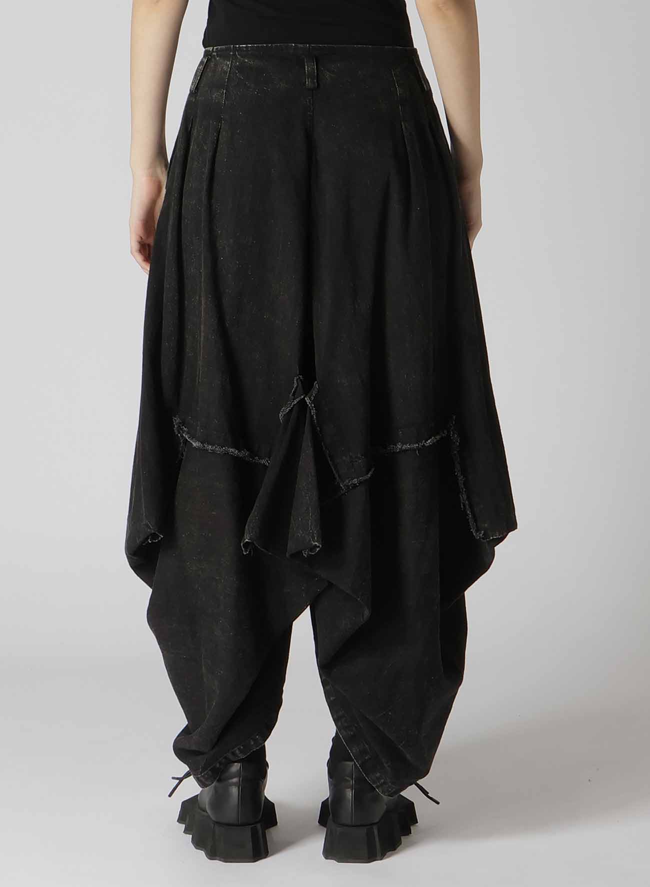 POWDER BLEACH BOX PANTS B