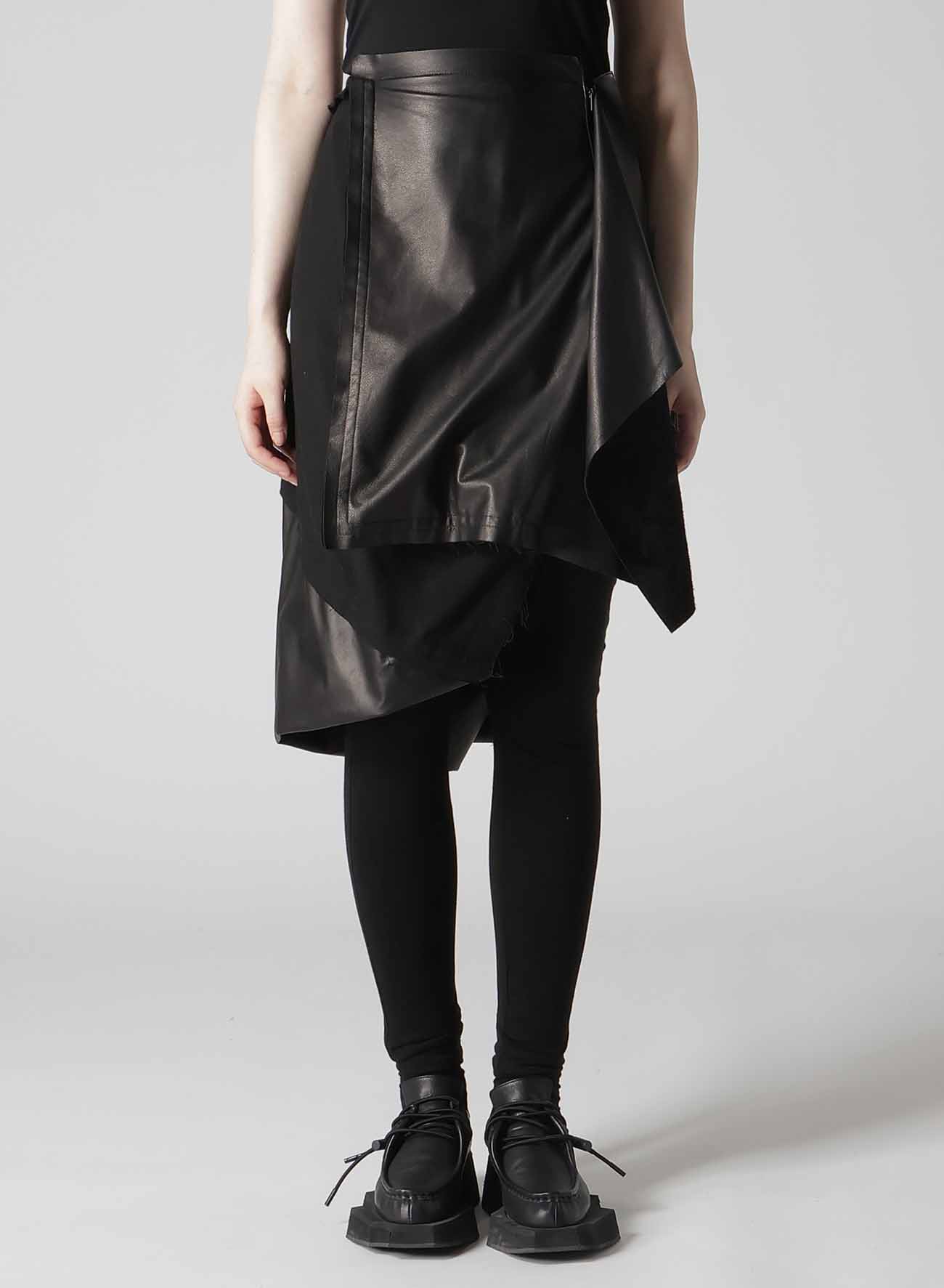 LIGHT SERGE PANELED SKIRT