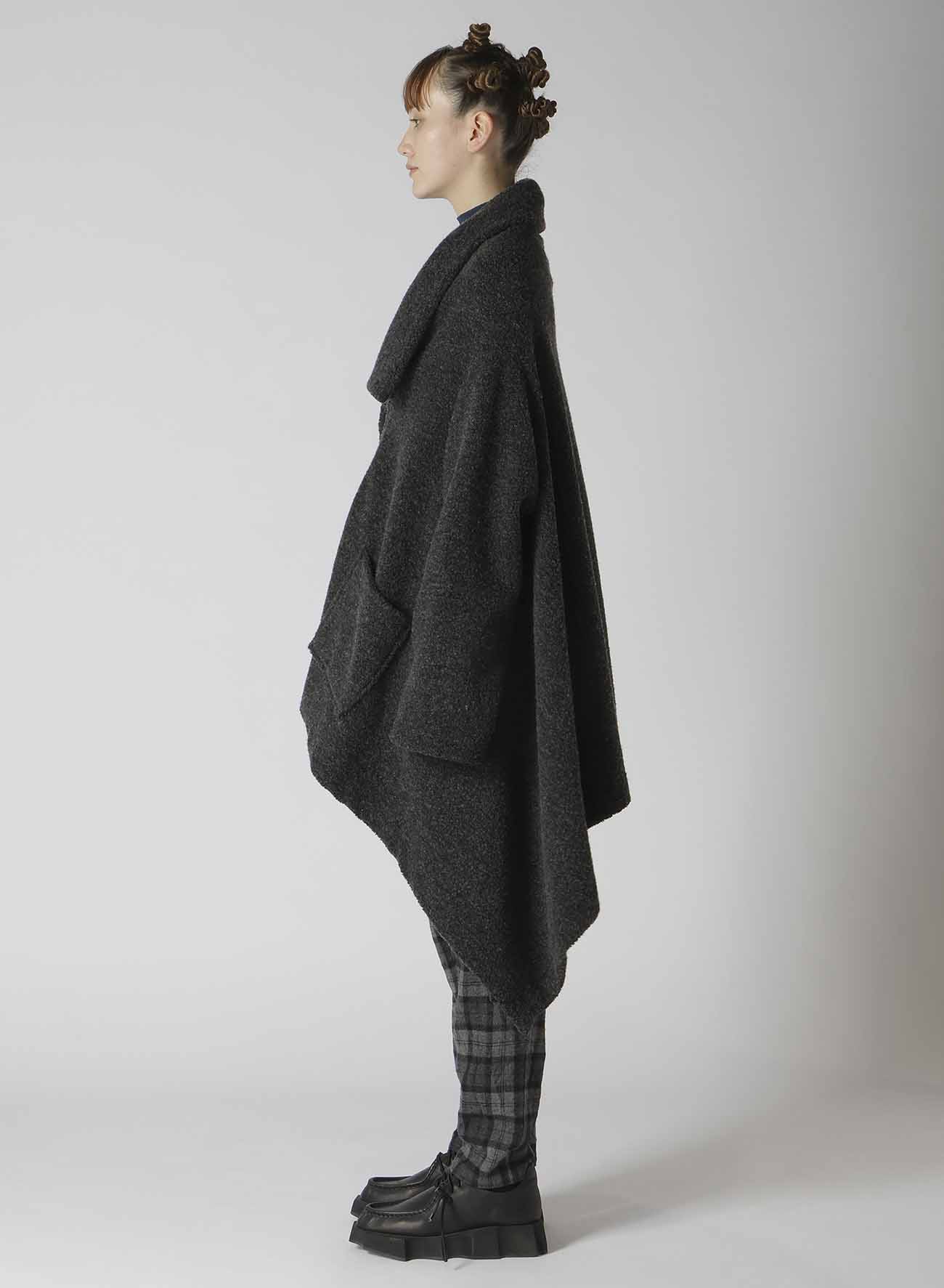 SHEEP PILE LONG JERSEY COAT