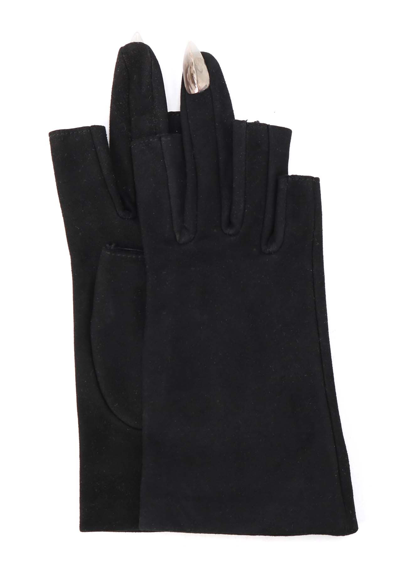 SUEDE LAMB SKIN MIDDLE FINGER NAIL GLOVE