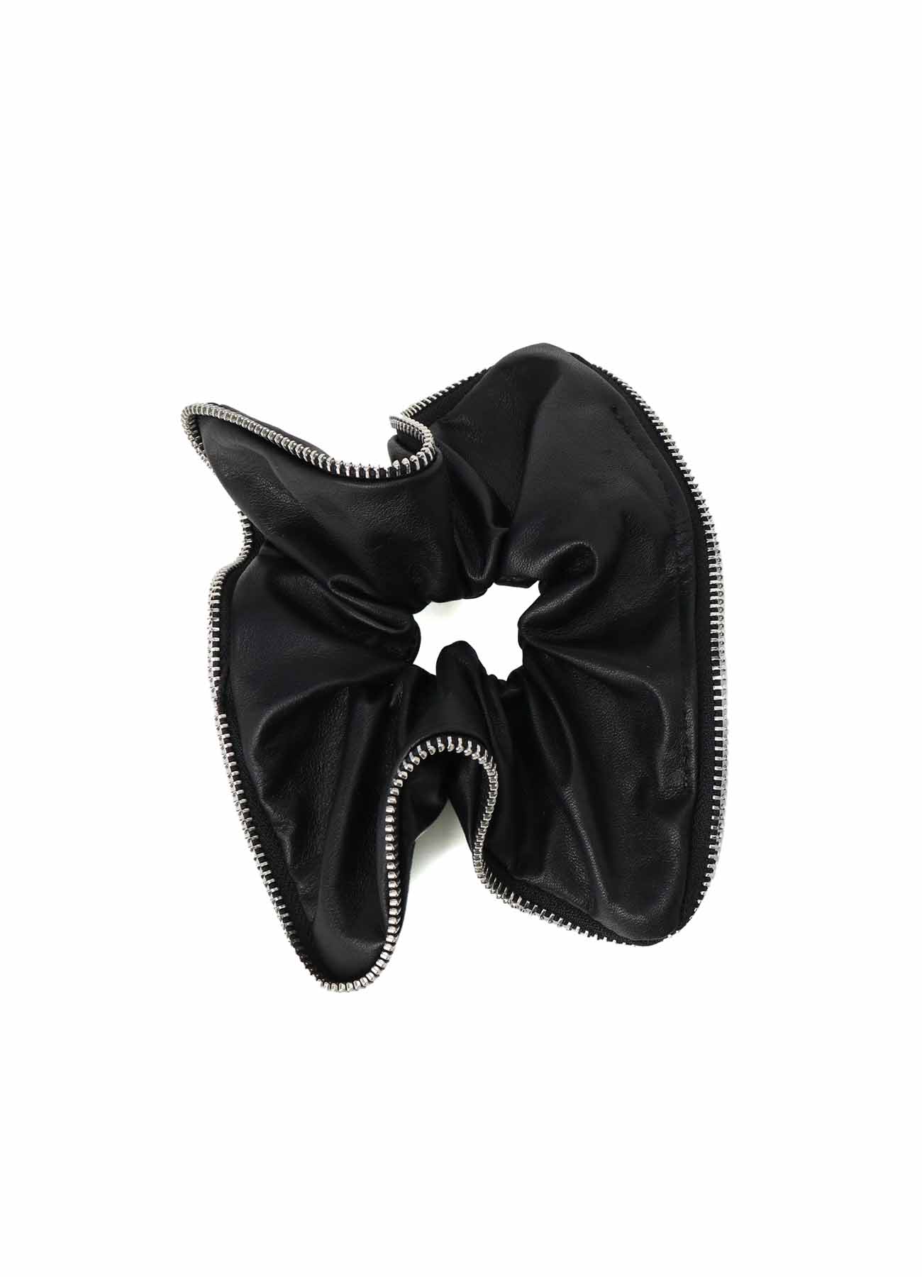 GLOSSY SMOOTH ZIP SCRUNCHIE