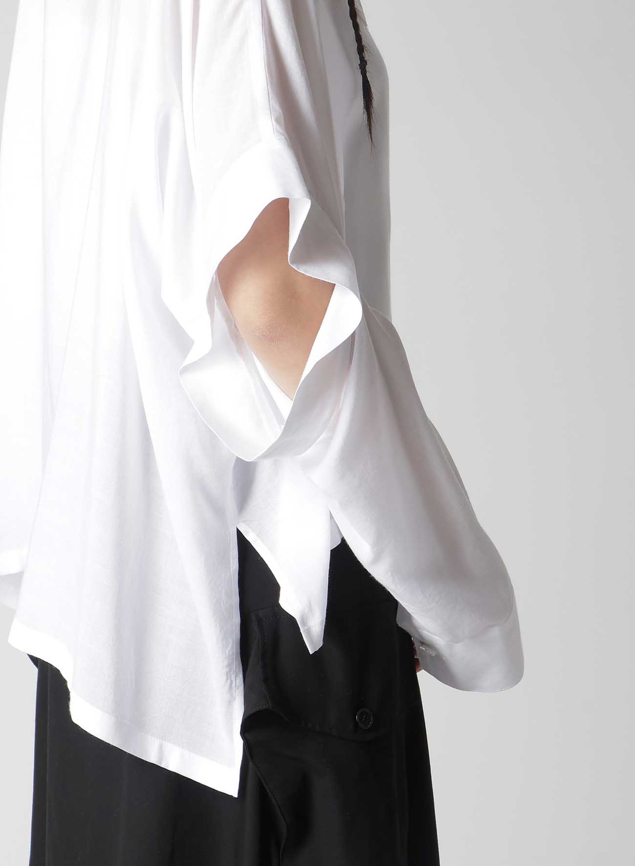 SOFT LAWN ELBOW SLIT SHIRT