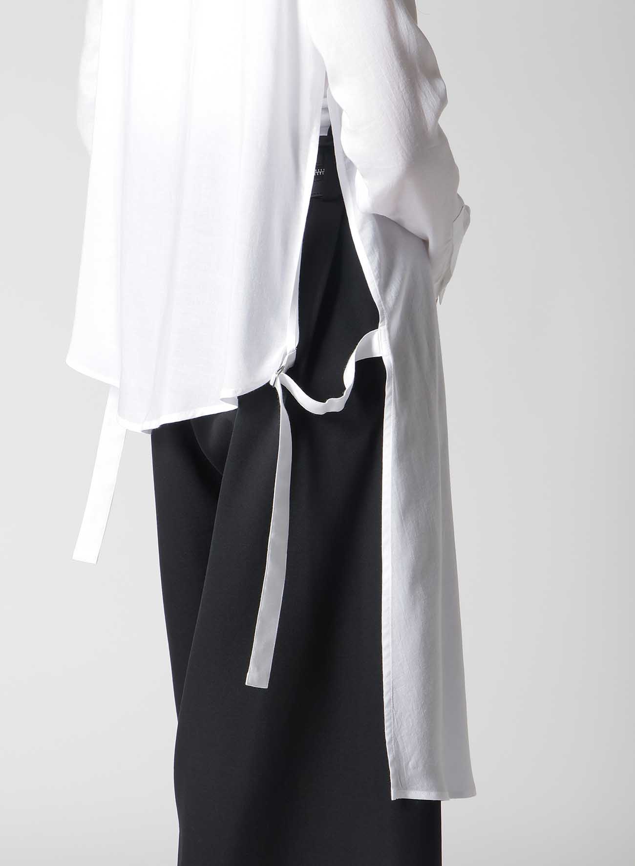 SOFT LAWN ASYMME SLIT SHIRT