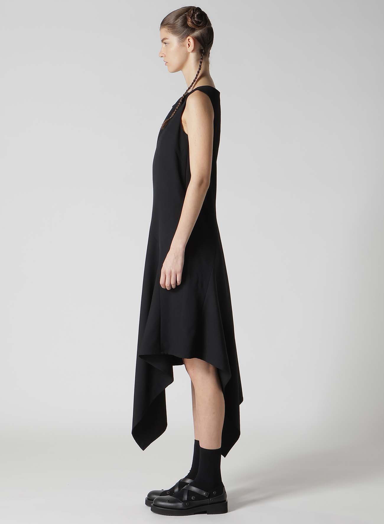 【1/10 10:00(JST) Release】WOOL GABARDINE WAIST LAVE-UP DRESS