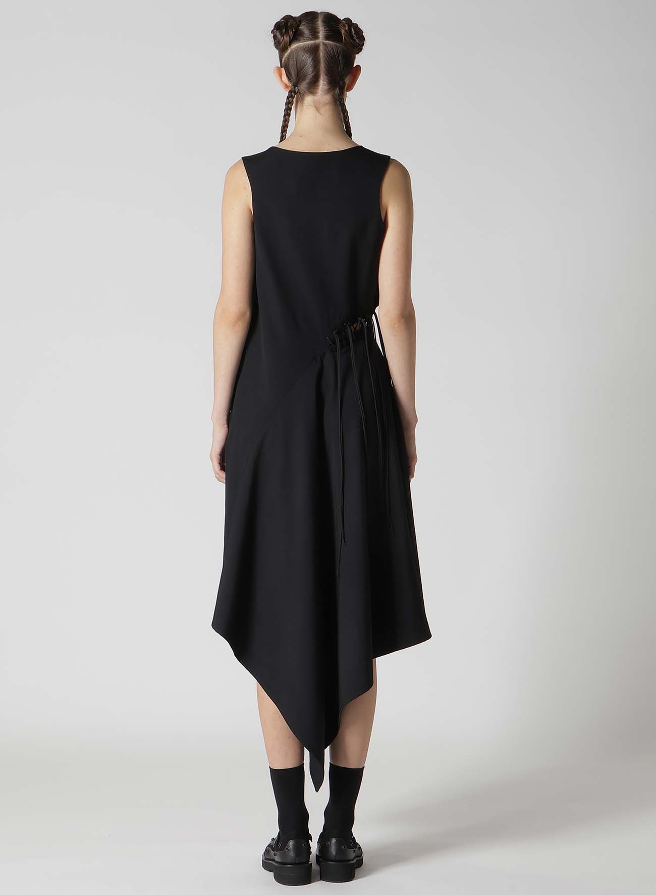 【1/10 10:00(JST) Release】WOOL GABARDINE WAIST LAVE-UP DRESS