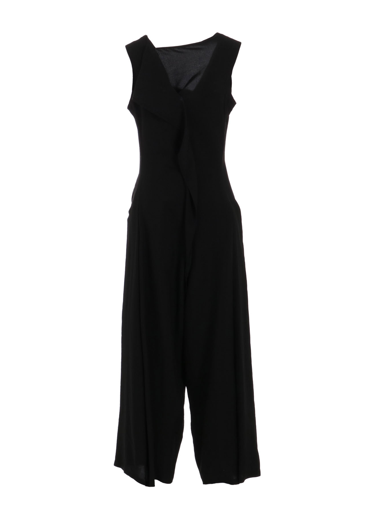 HARD TWIST GABARDINE FRONT RIBBON OVERALLS