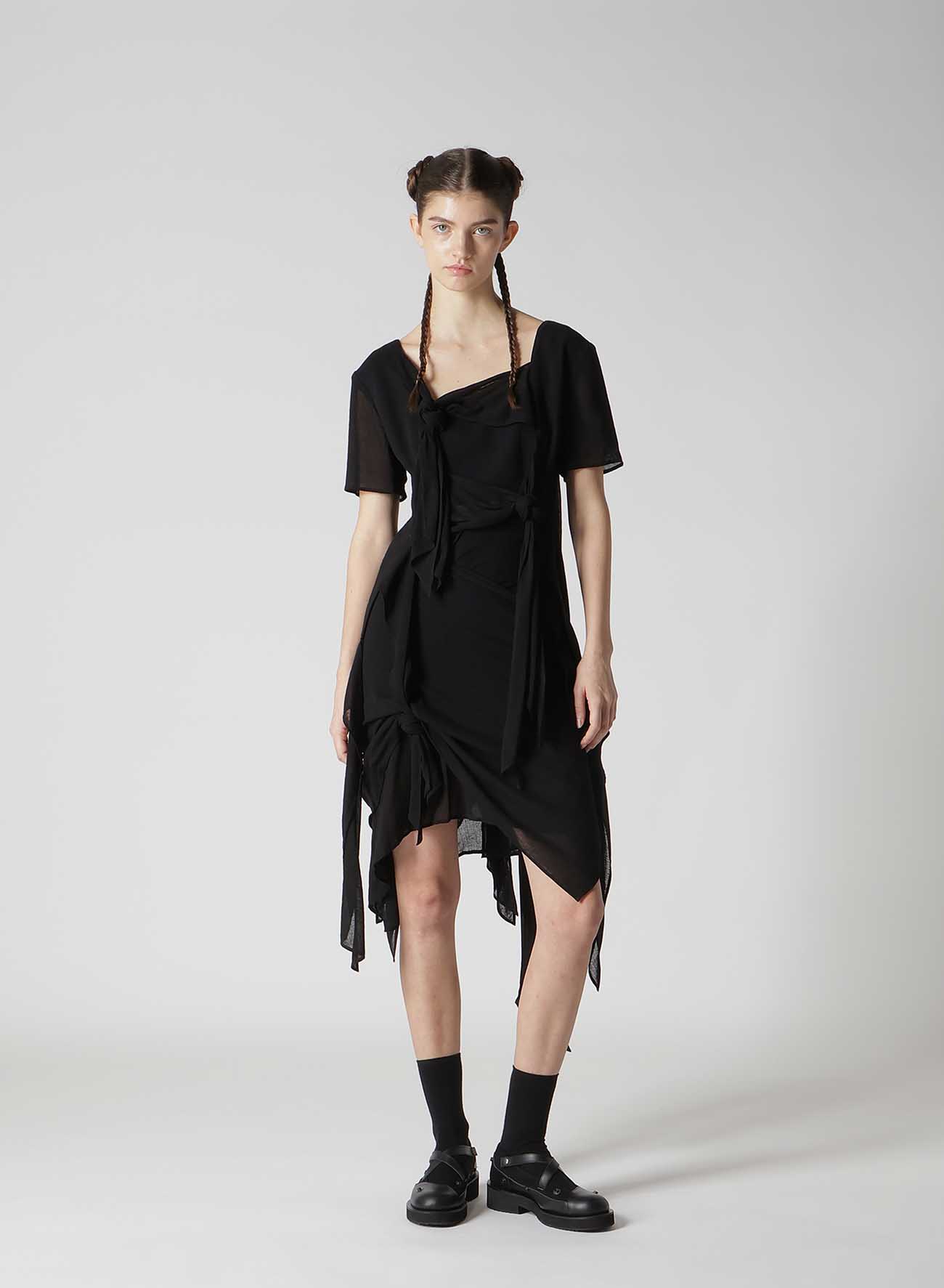 GAUZE RIBBON DRESS